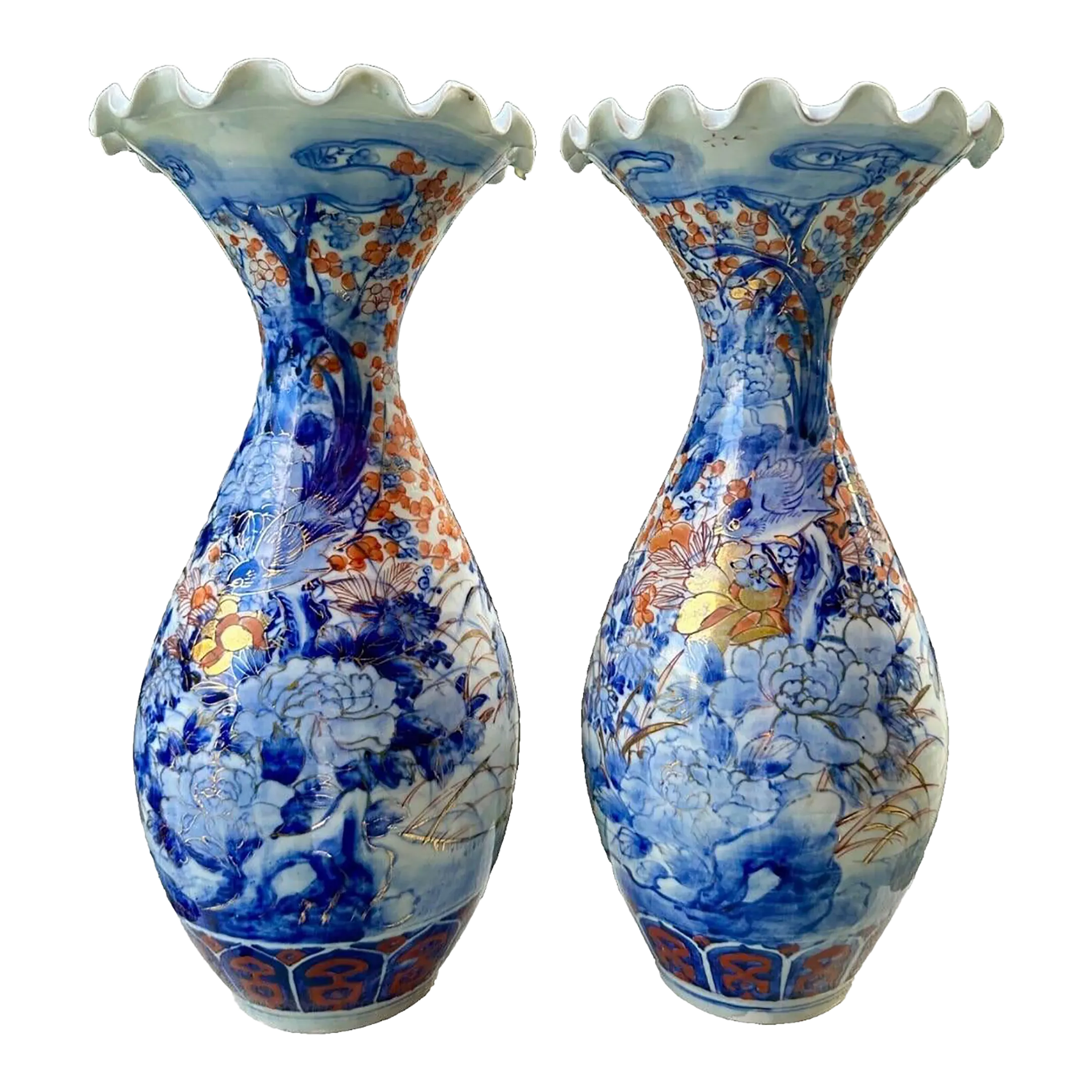 Pair of Imari Porcelain Vases, Meiji Period, Circa 1880