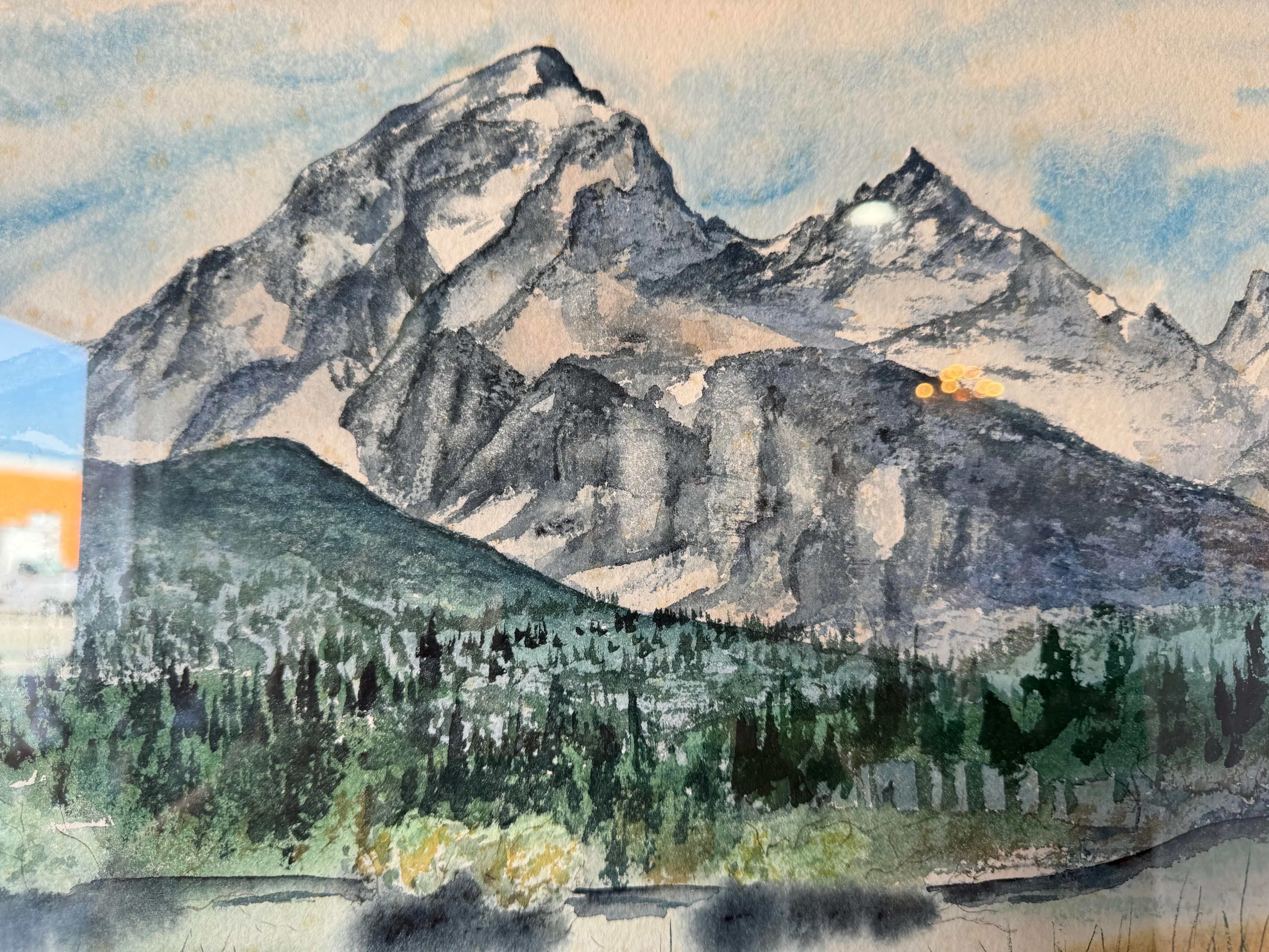 絵画 Mountain glow Mountain glow