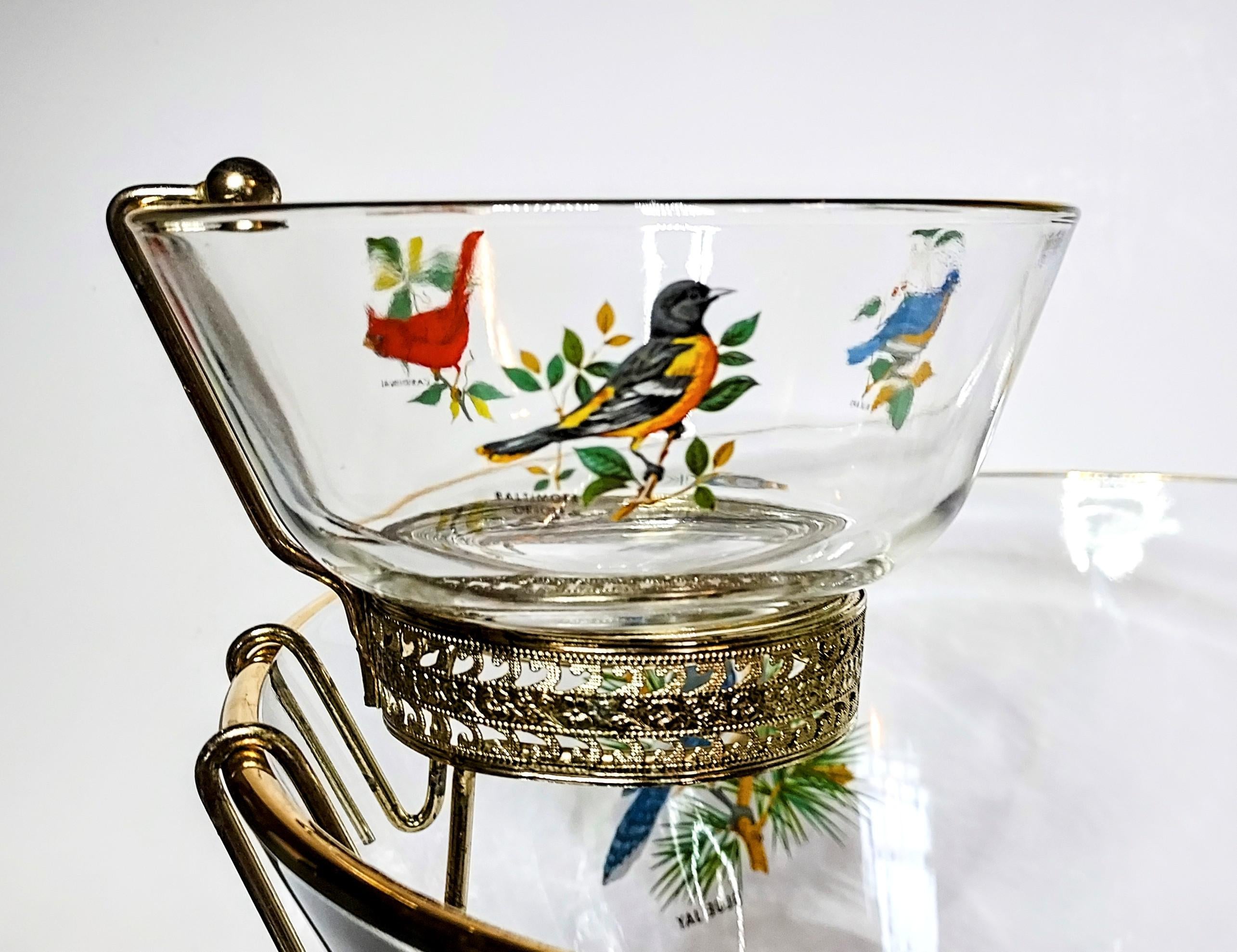 1950s Vintage Bird Chip Dip Set 3 Pieces Chairish