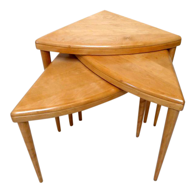 Heywood Wakefield Nesting Tables Set of 3 Chairish