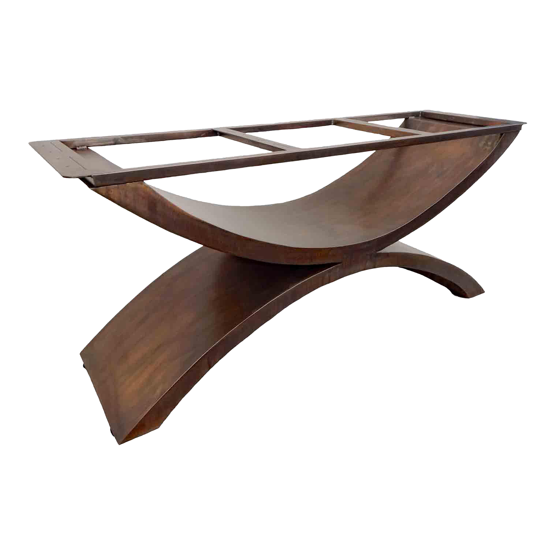 Antique Bronze Arch Dining Table Base for Wood or Stone Handmade by Invictus Steelworks Chairish