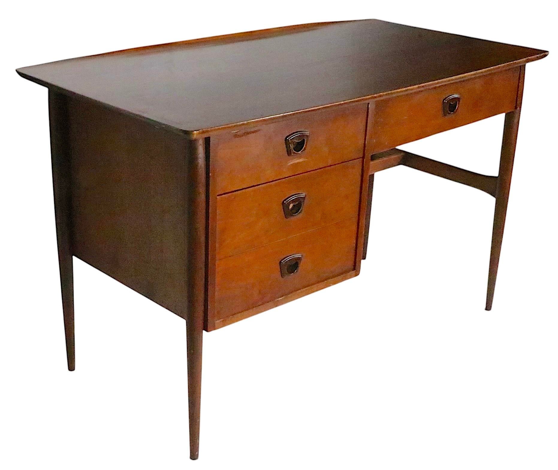 Mid Century Writing Desk Artisan Bassett C 1950/60's | Chairish