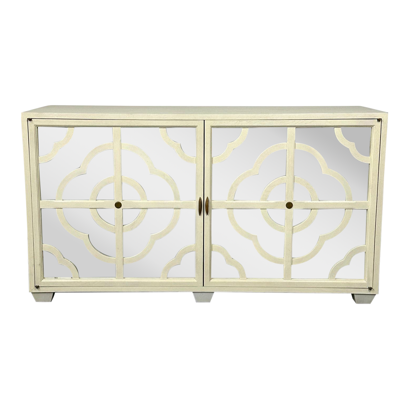 Modern White Decorative Mirrored / Credenza / Dresser, American