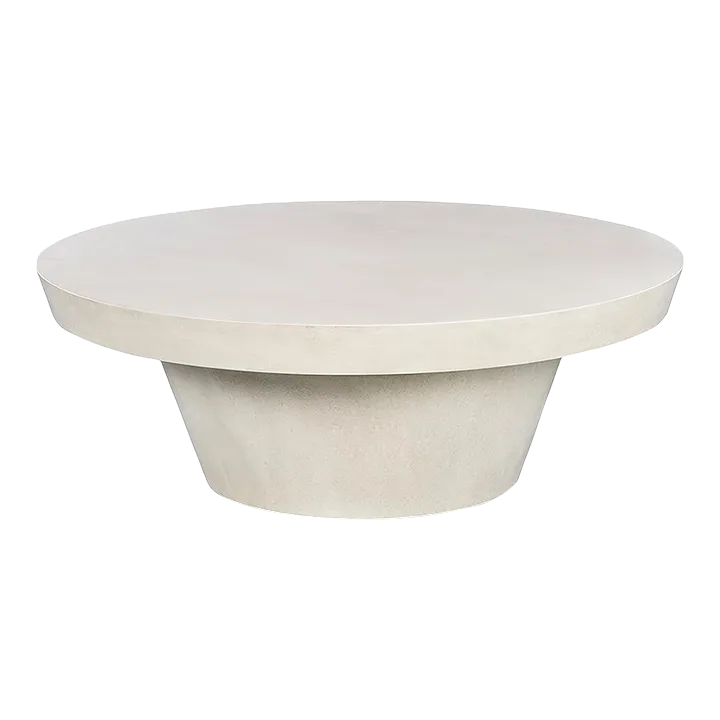Contemporary Round Coffee Table | Chairish