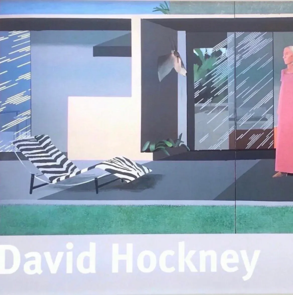 Rare Original Vintage David Hockney Pop Art Lithograph