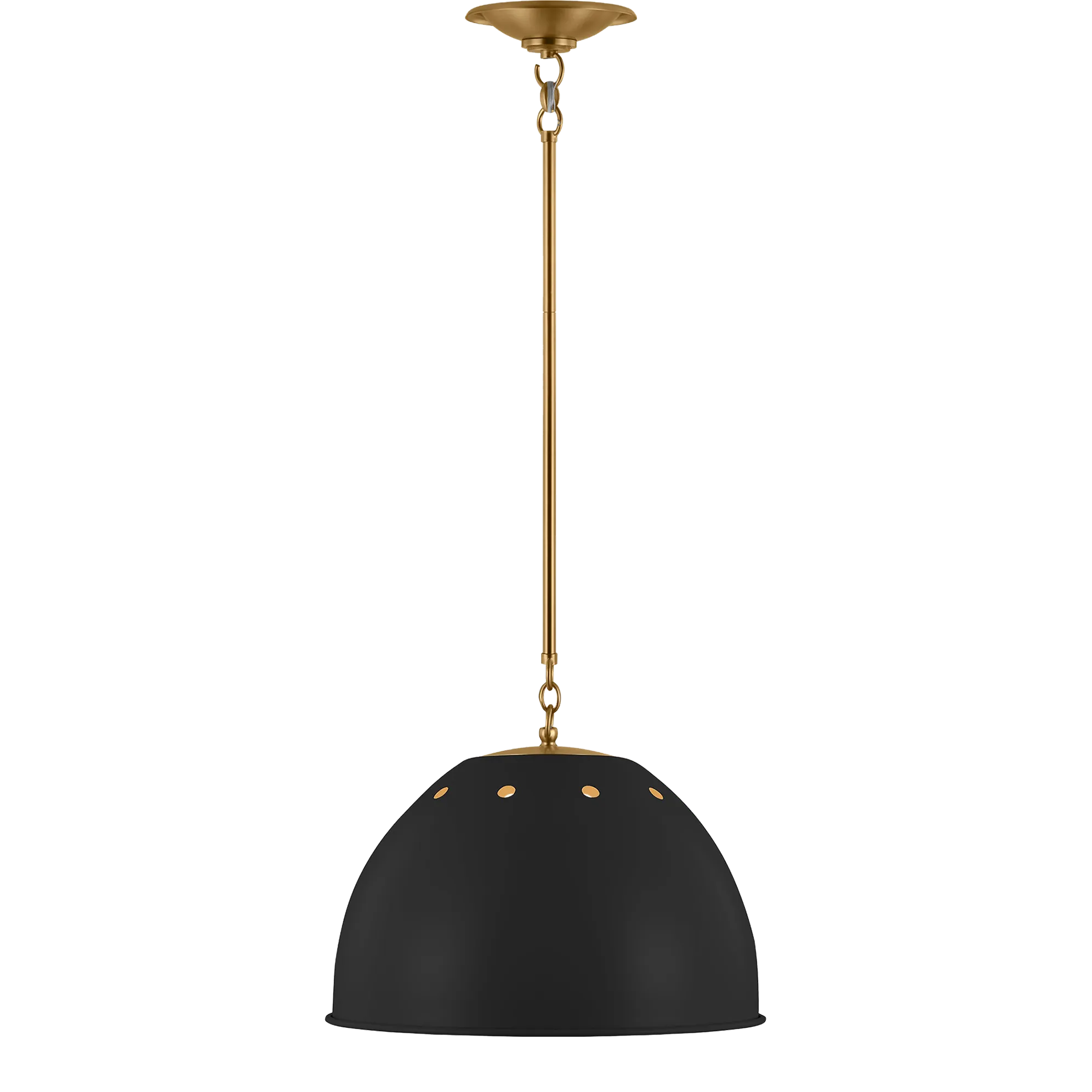 Thomas O'Brien by Visual Comfort Studio Robbie 1-Light Large Pendant in Midnight Black | Chairish