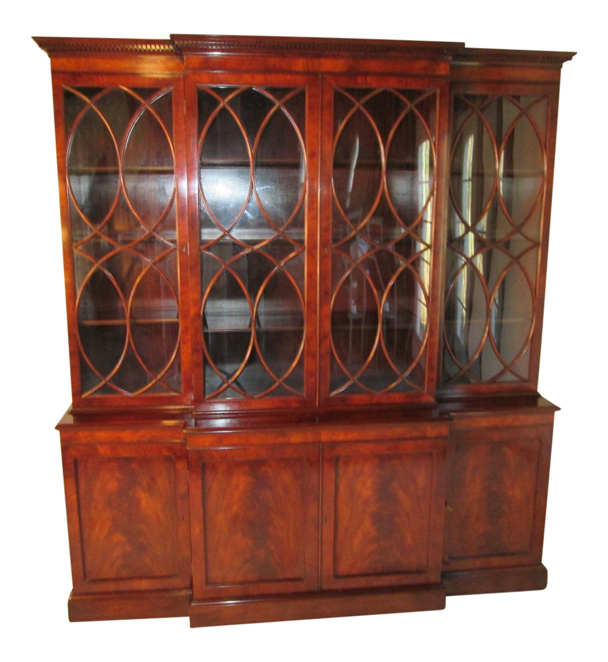 Old Colony Mahogany Breakfront Chairish