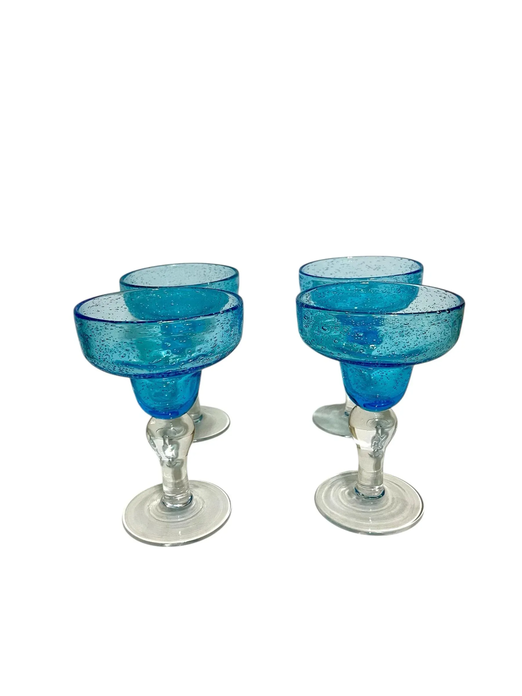 Artland Handblown Bubble Glass Pitcher and Margarita Glasses - Set of 5