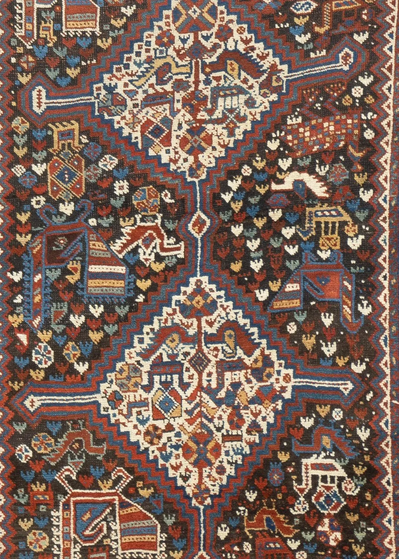 Antique qashqai rug最終値下げ！ Qashqai vintage rug 7.2 x 5.1 ft / 220 x 155 cm – The Rug