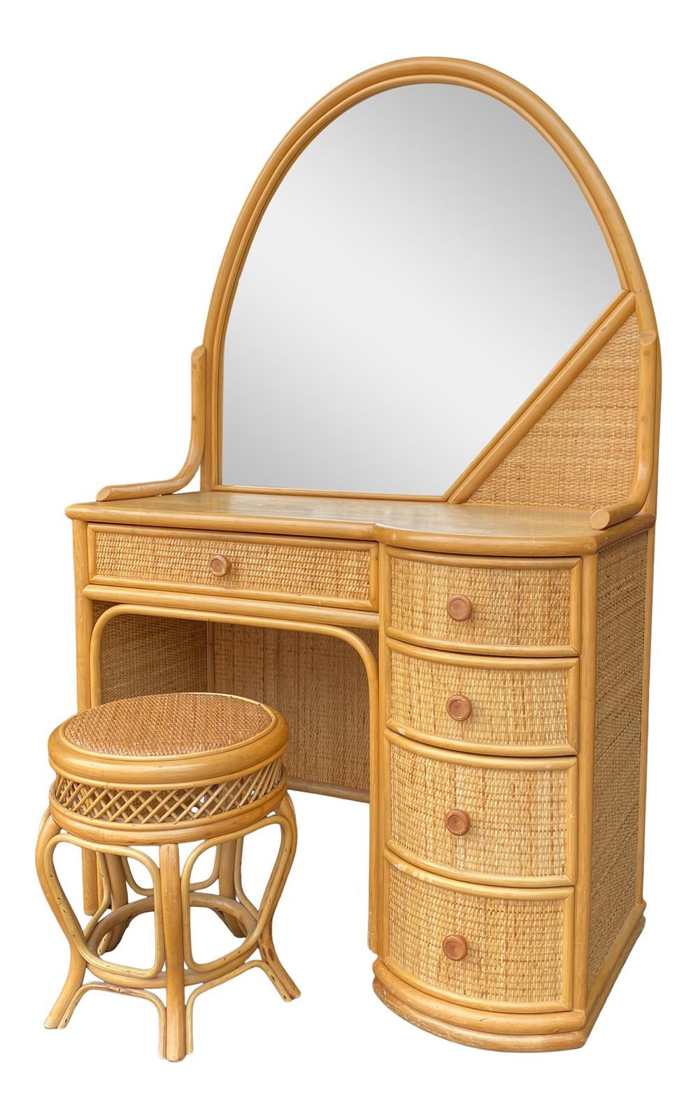 Boho vanity stool best sale