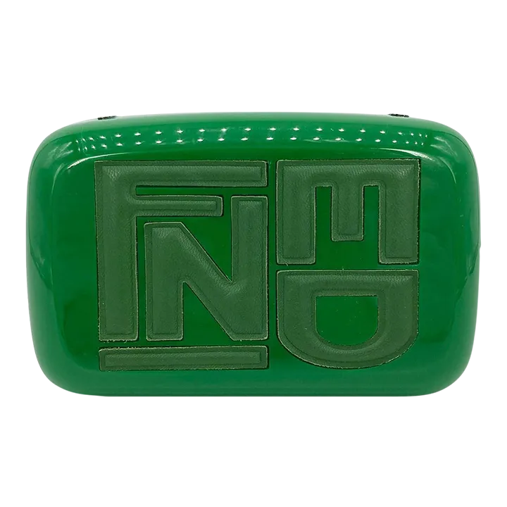 Fendi Green Logo Box Clutch | Chairish