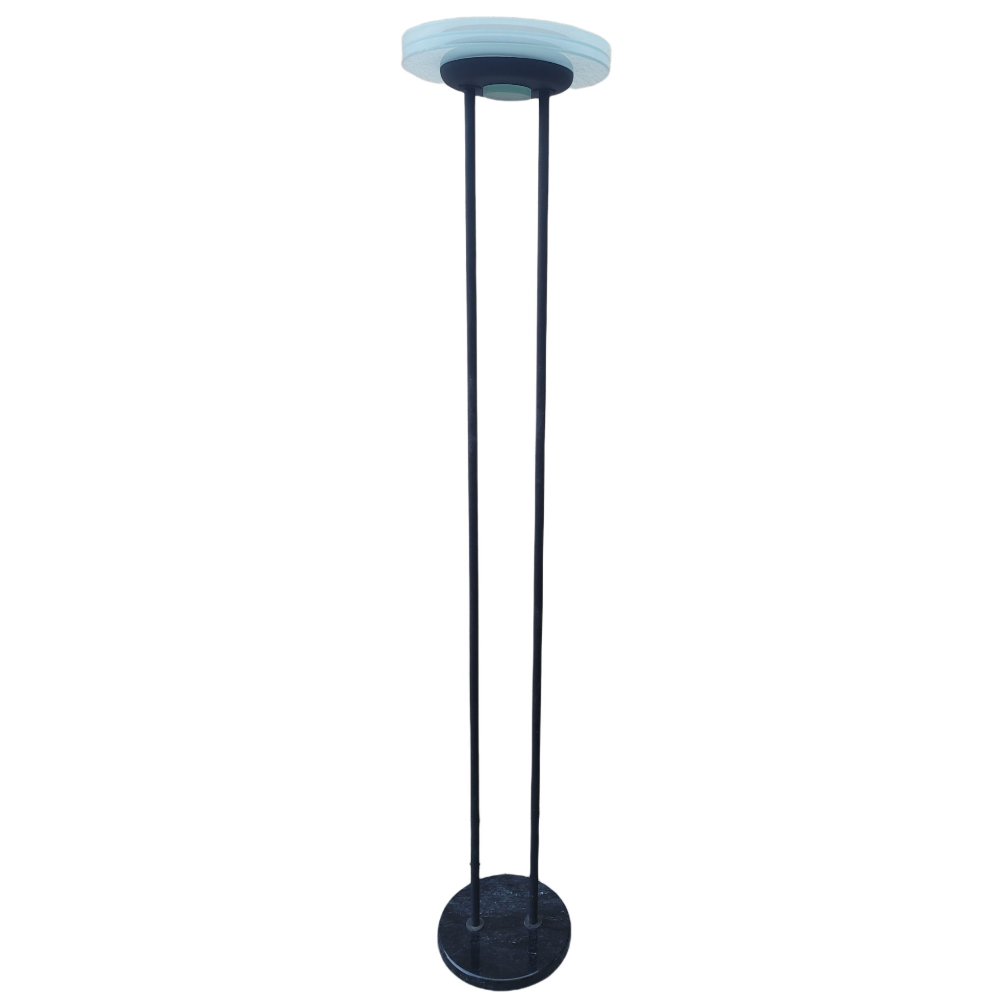 Vintage Late 20th Century Postmodern Flying Saucer Floor Lamp by Cal Lighting Chairish