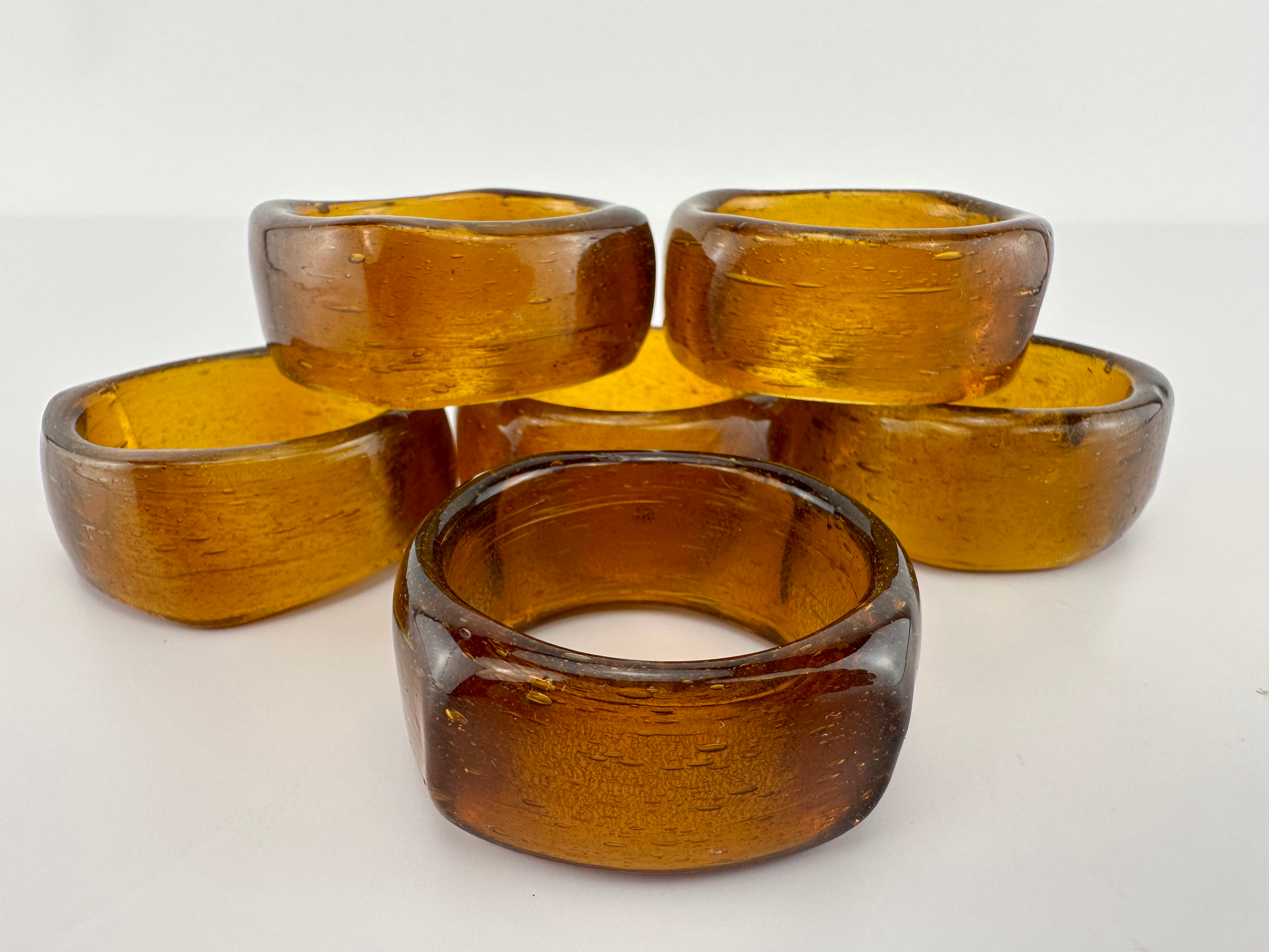Glass napkin rings deals