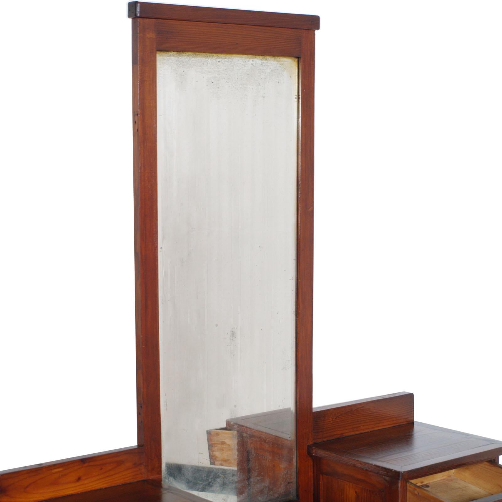 Pine dressing 2024 table mirror