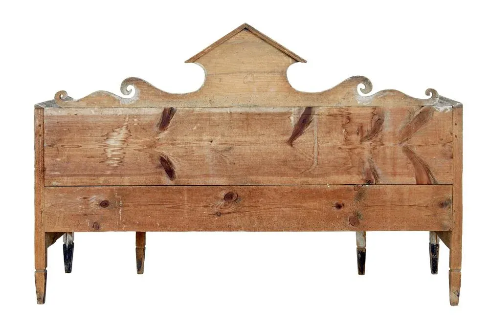 Swedish Gustavian Painted Bench, 1810