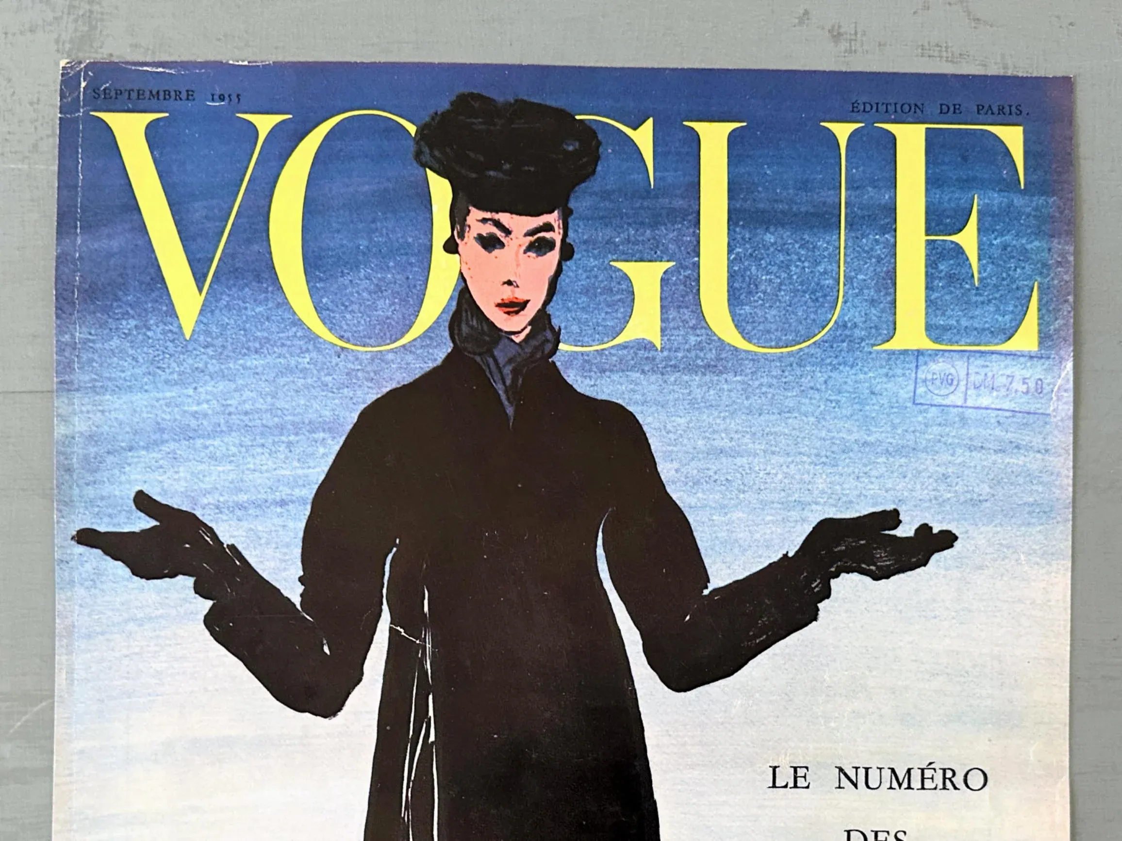 【希少価値✨55万】【1944年原盤】ヴィンテージvogue表紙‼️激レア 1955-authentic-vintage-vogue-