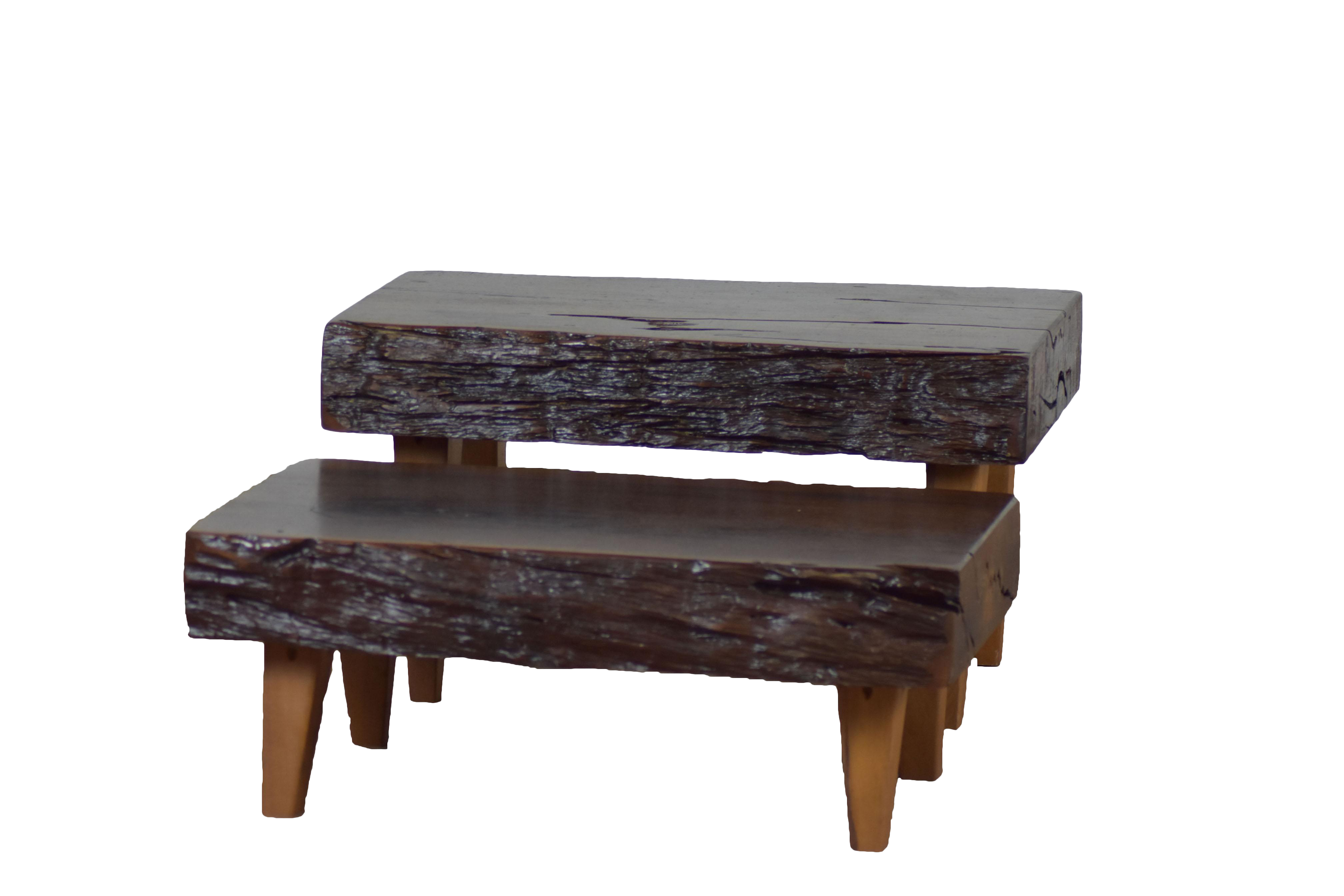 Live Edge Coffee End Tables Set Of 2 Chairish