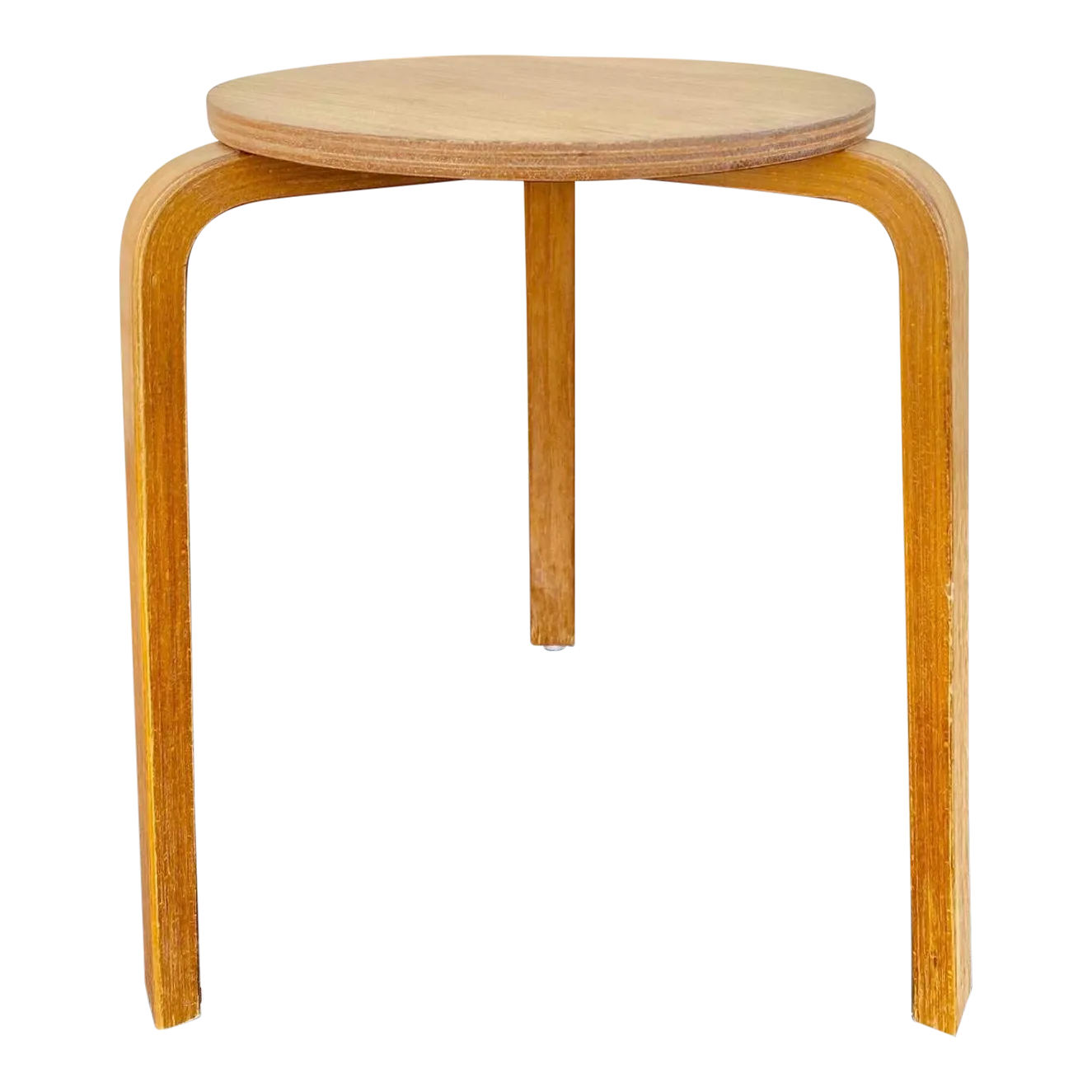 Danish Modern Three-Legged Stool (After Alvar Aalto for
