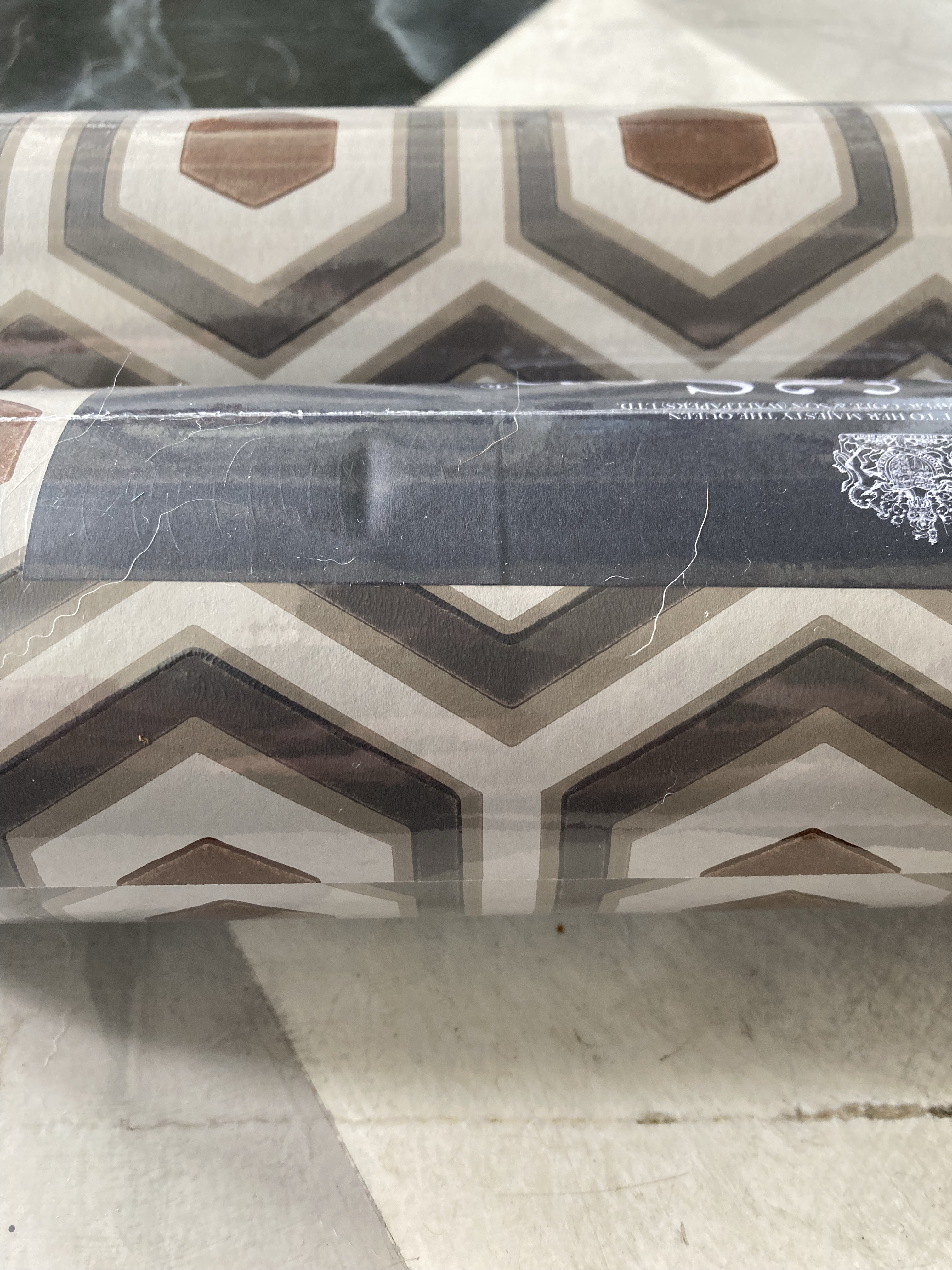 Set of 5 Brand New Cole \u0026 Son Hicks’ Hexagon Wallpaper Rolls - Geometric  Taupe, Gray \u0026 Bronze Pattern 95/3017, image size:3024x4032