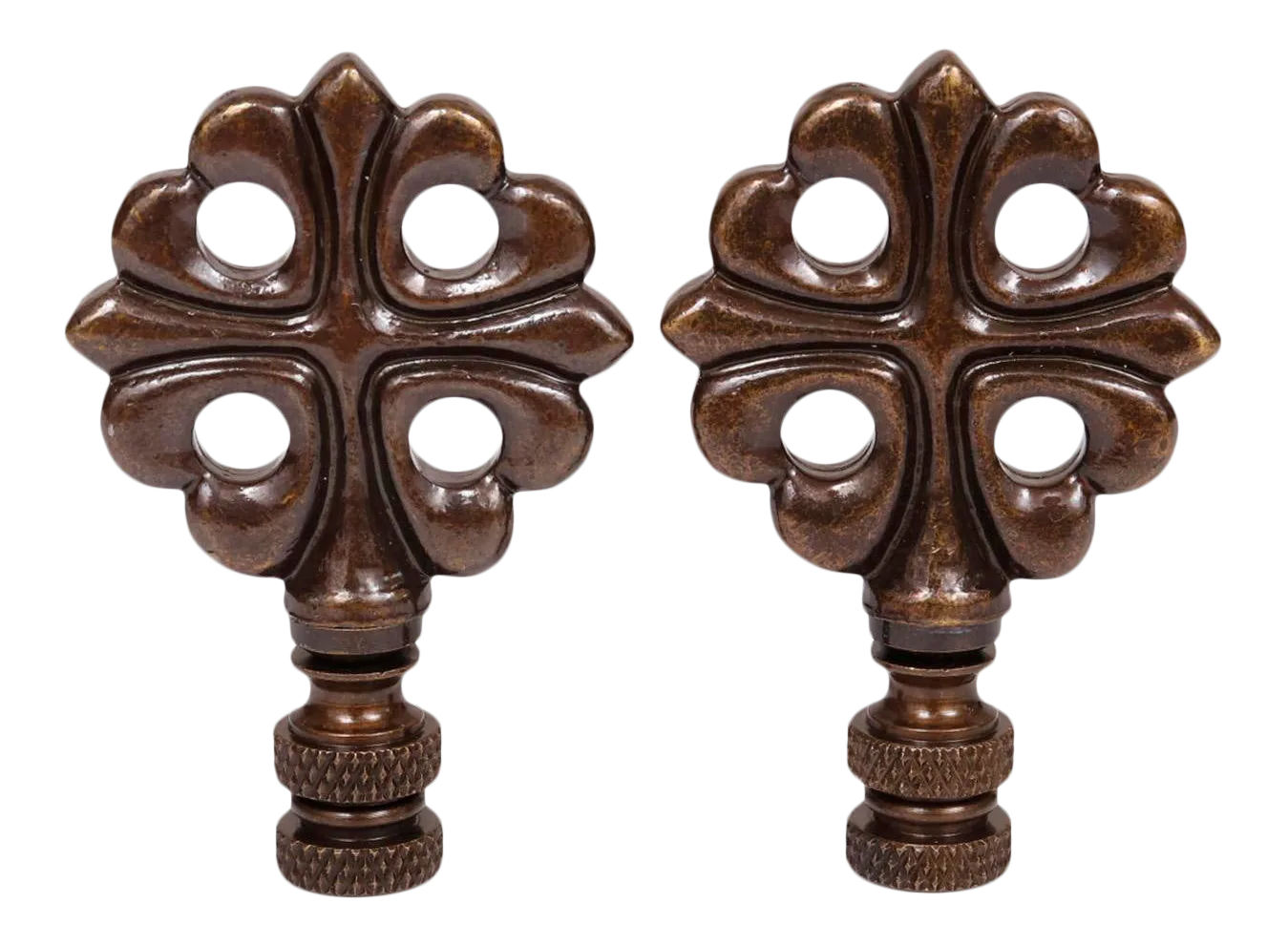 Antiqued Brass Lamp Finials a Pair Chairish