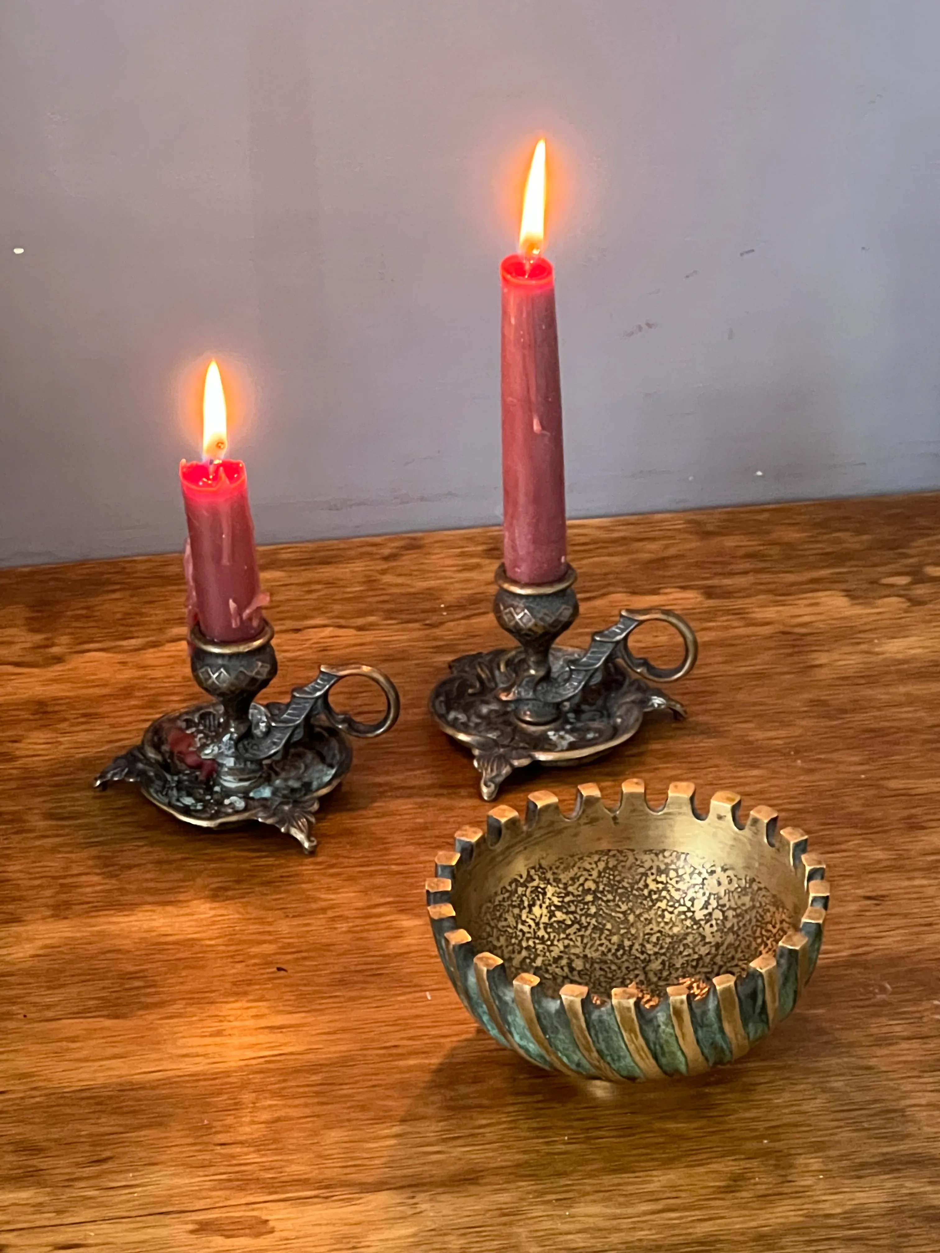 1960s Pal Bell Style Israeli Bronze Limited Edition Ashtray
