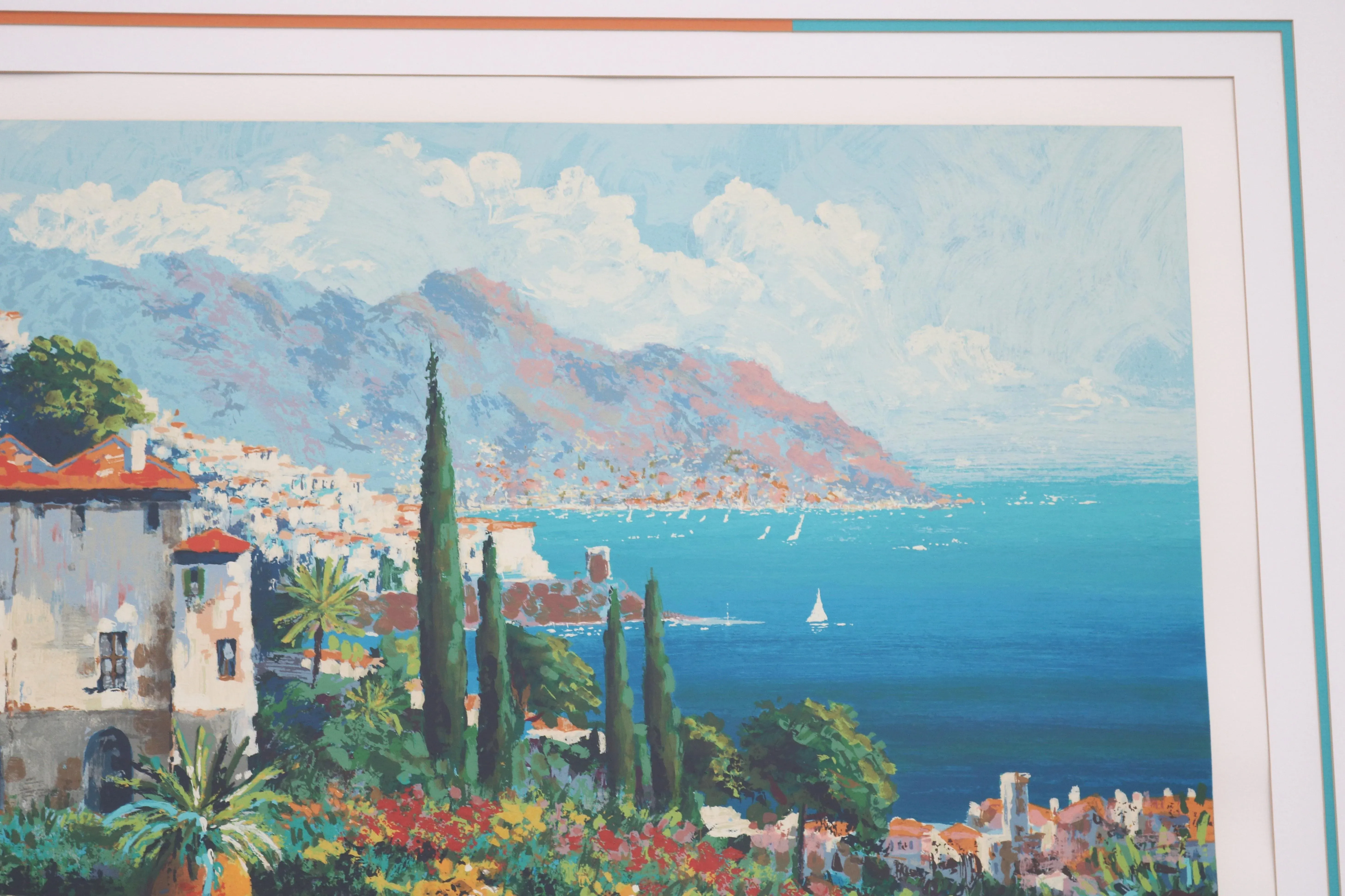 1980's Kerry Hallam Amalfi Coast Mediterranean Limited Edition