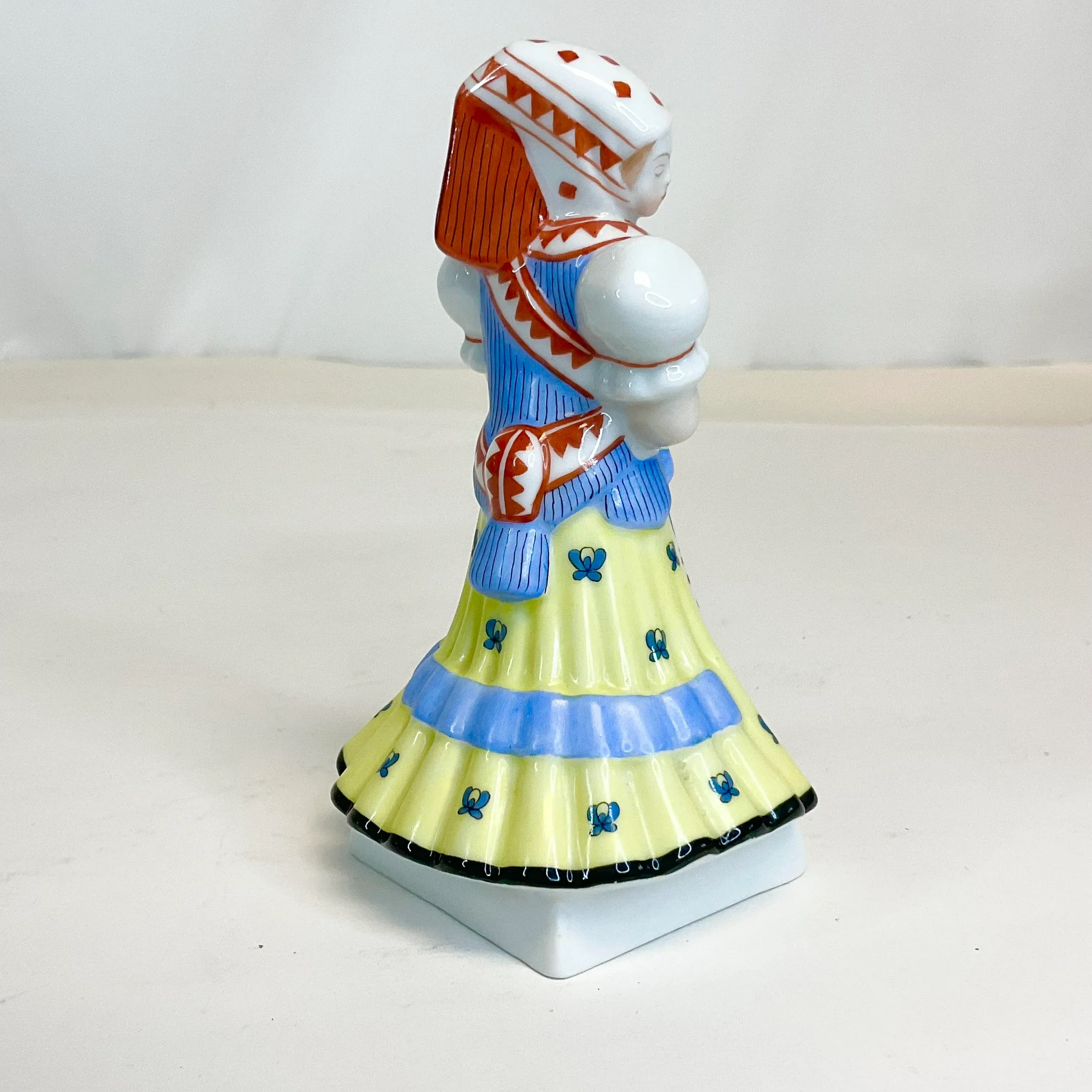 Vintage Herend Porcelain Hungarian Folk Dancer Figurine in Native