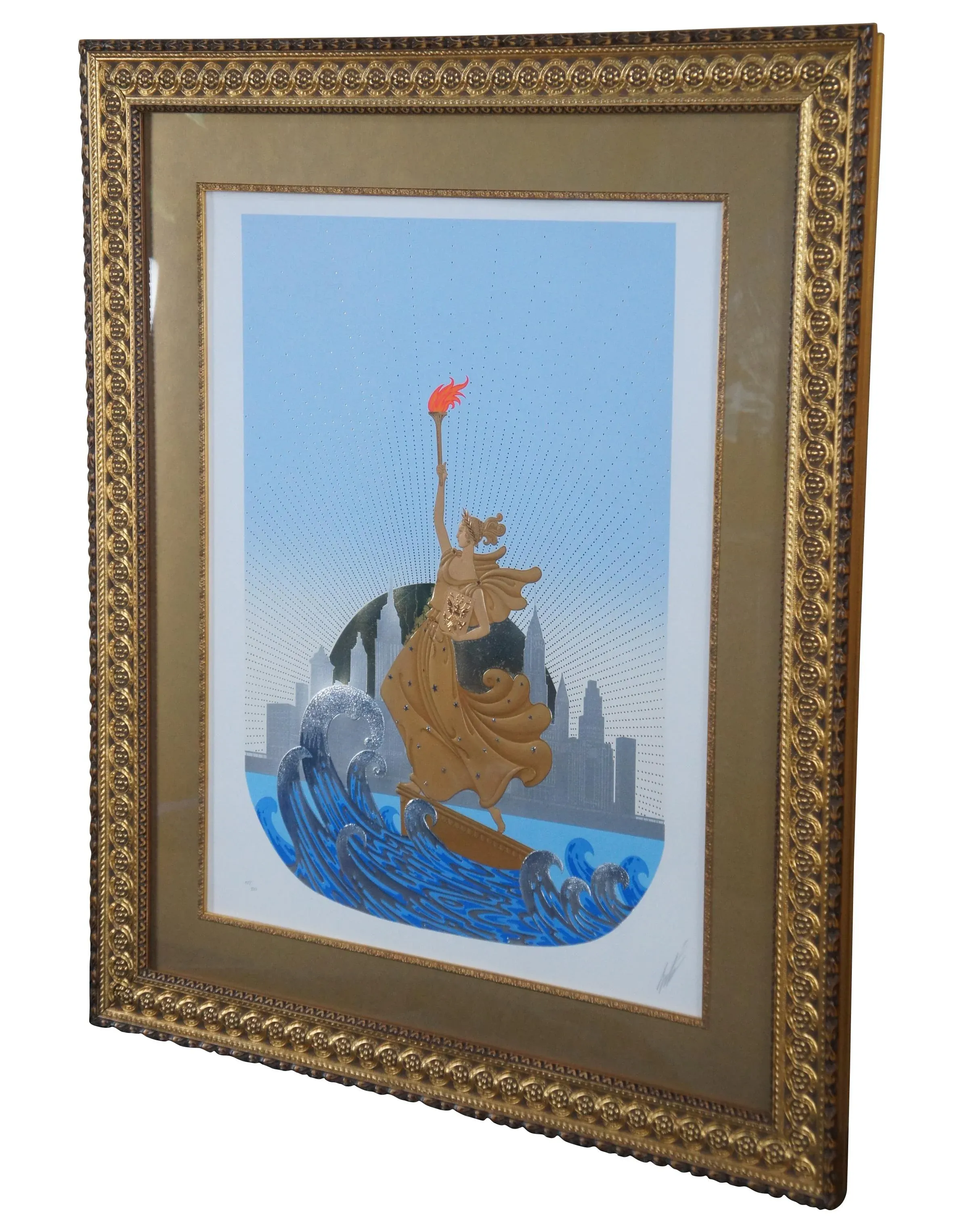 Erte 【Sunrise 】1992  lithograph60限定 1978 Erte 