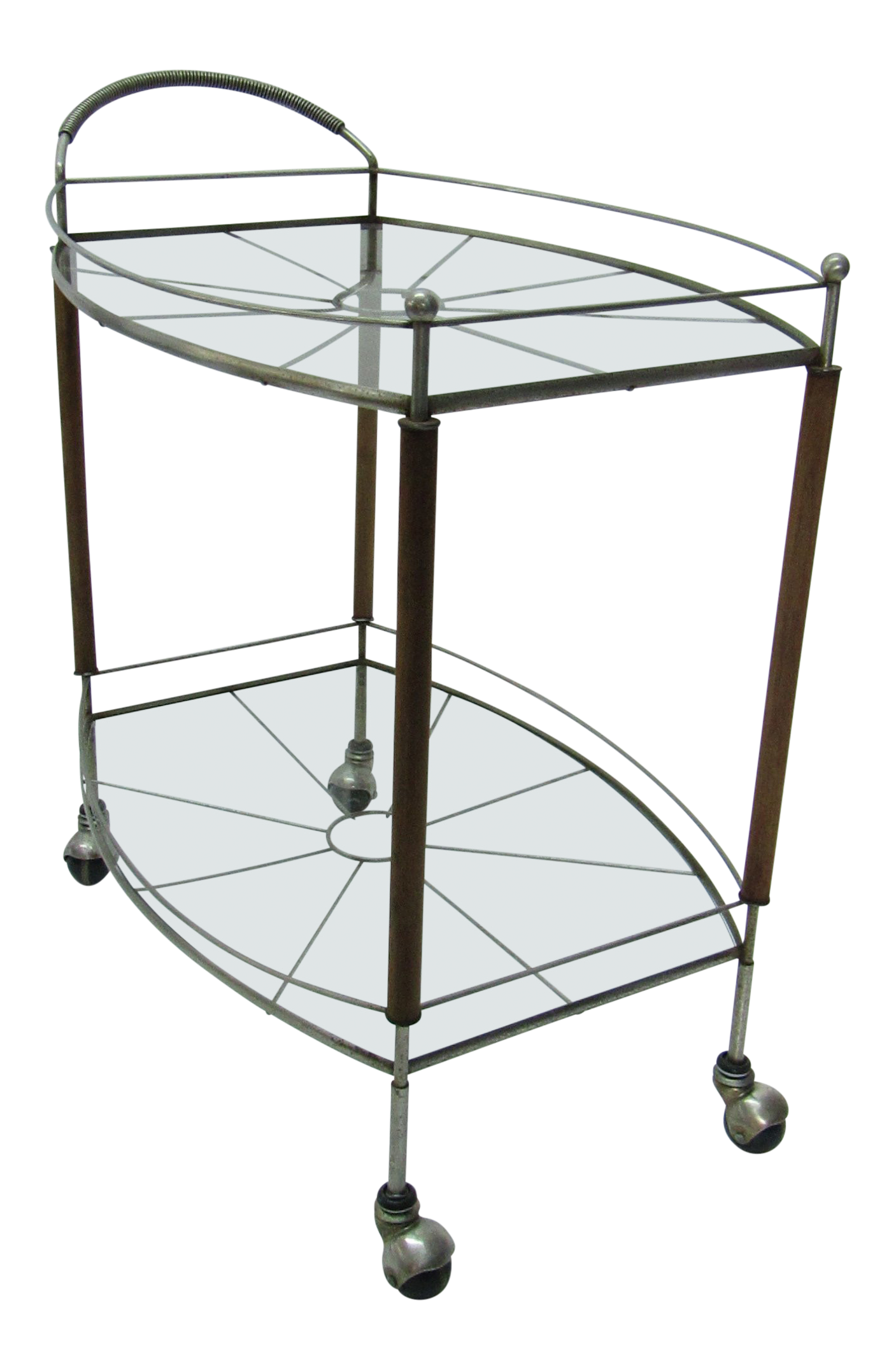 outdoor teak bar cart on 1950s Mid Century Modern Teak And Metal Bar Tea Cart Chairish