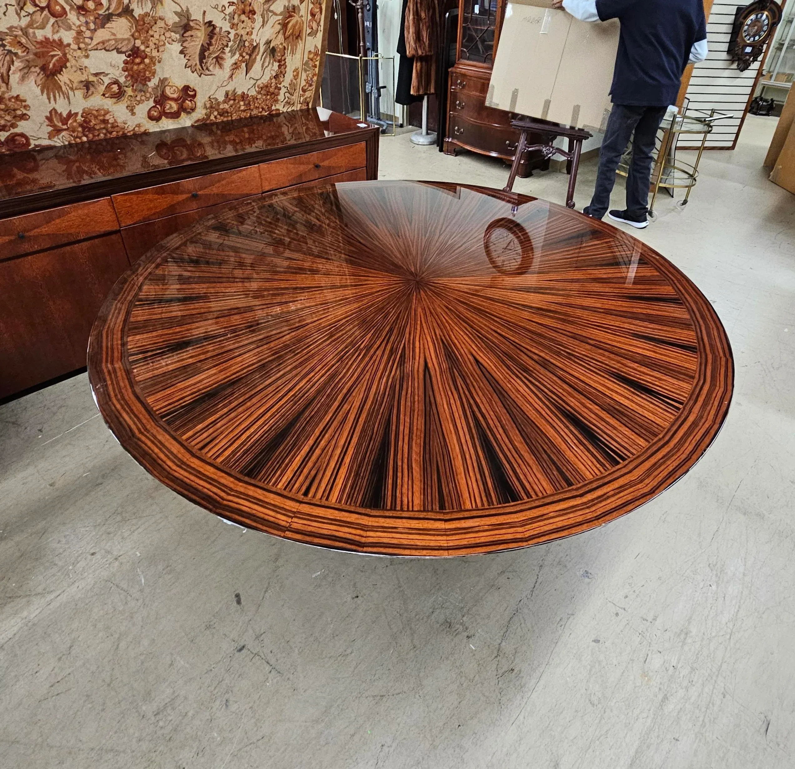 Dakota Jackson Heraldic Collection Mixed Rosewood and Ebony Round