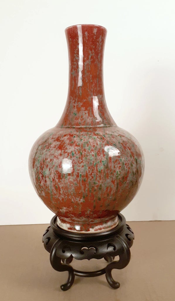 Early 20th Century Chinese Porcelain Peachbloom Tianqiuping display picture 1