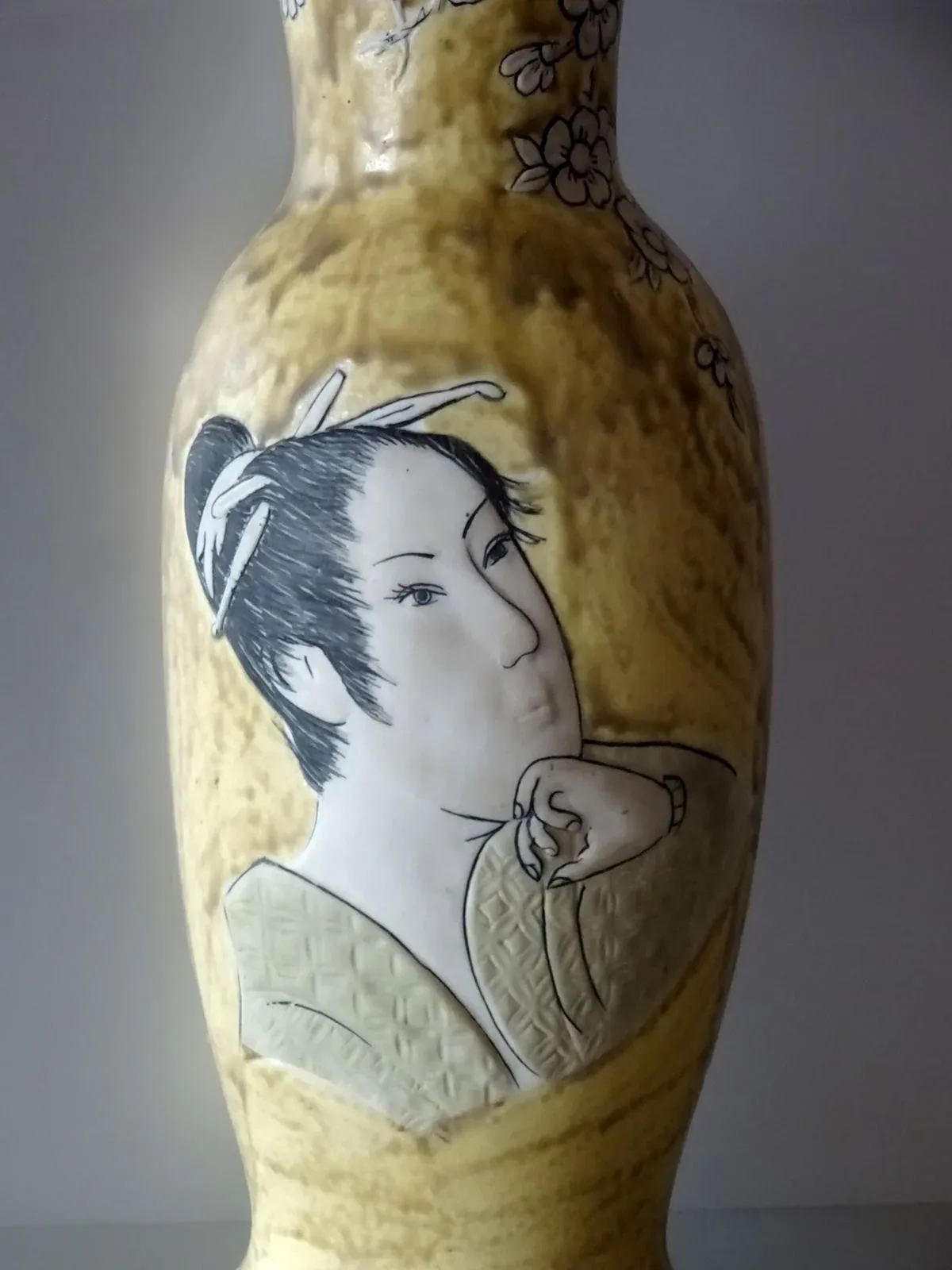 Japanese Style Vase from Porceval, 1950s