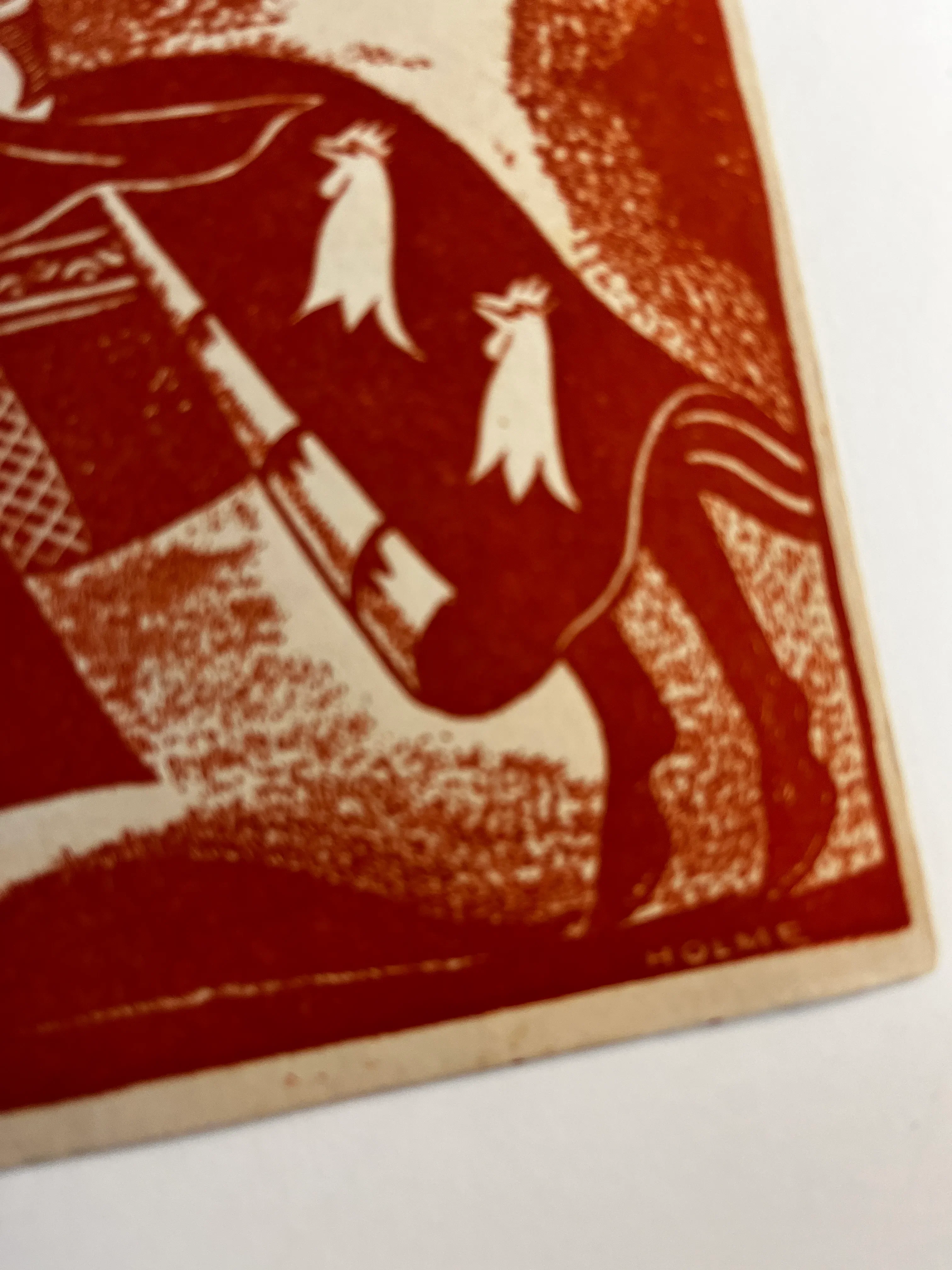 1942 Knights on Horses Book Prints Set/2