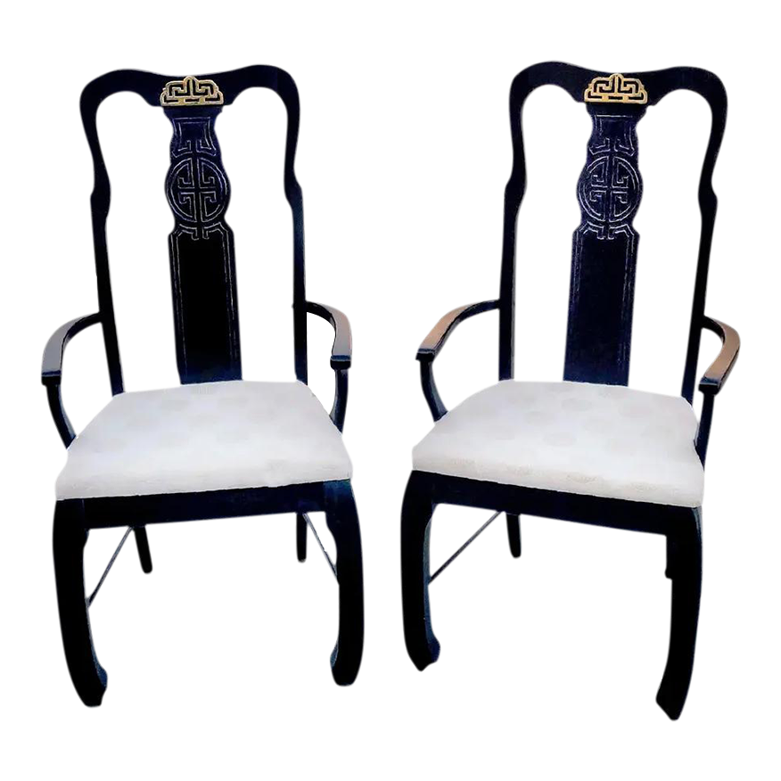 90s Chinese Modern Captains Chairs by Raymond Sobota Chin Hua