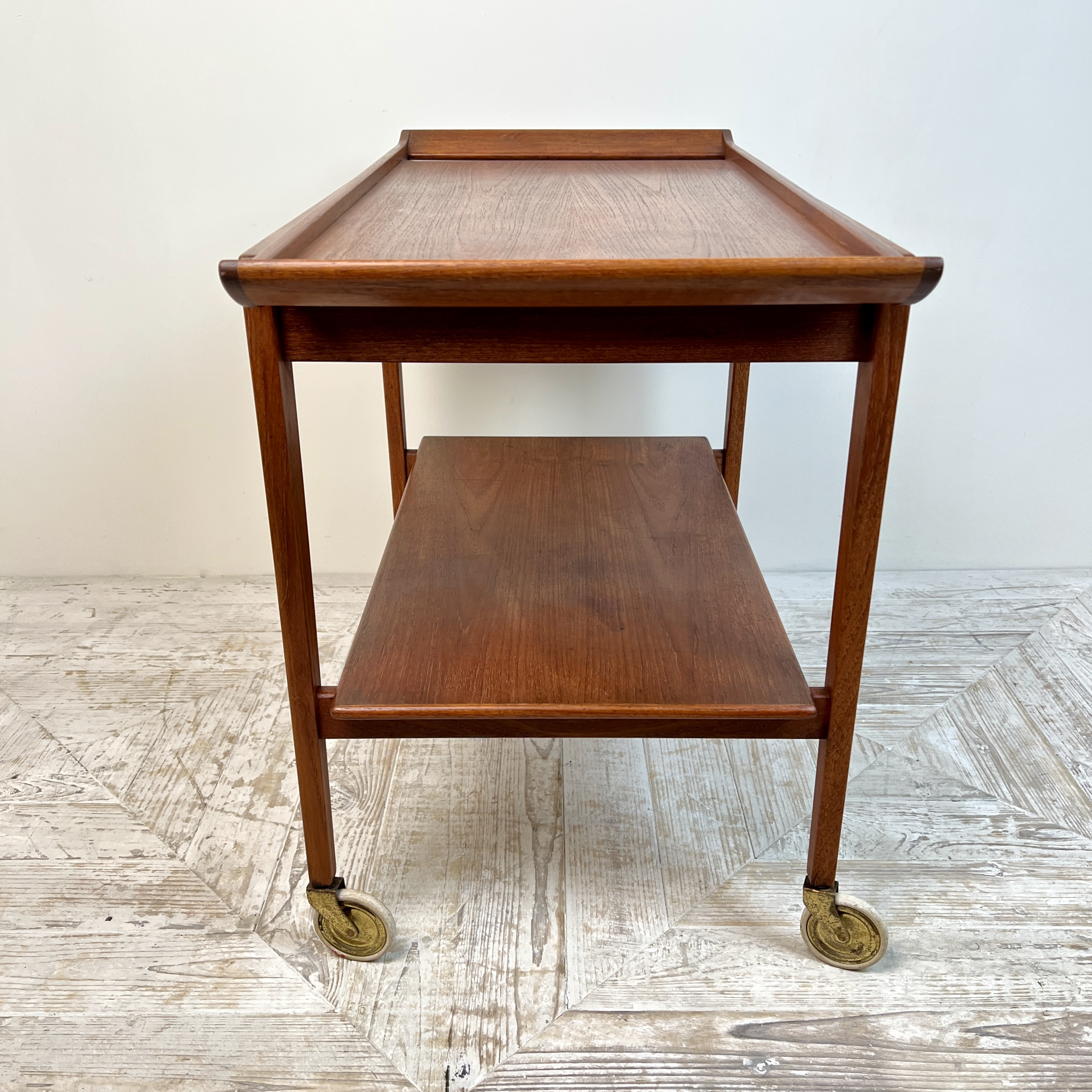 Danish MCM Drinks Trolley by Edvard Kindt-Larsen for Soborg Mobler, 1960s