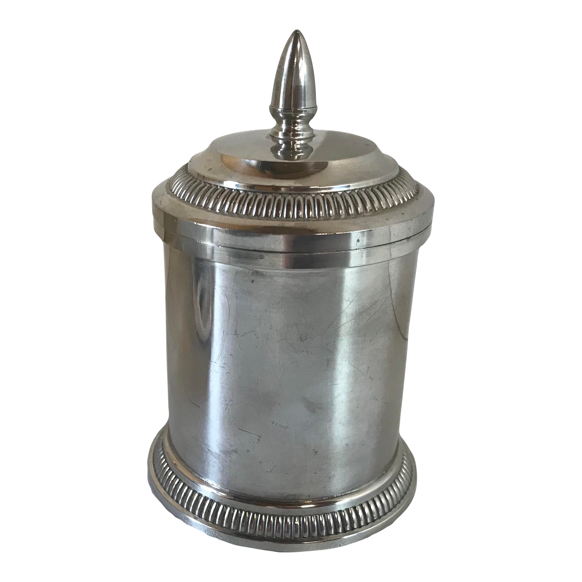 Vintage French Etains Dumanoir Pewter Tea Caddy
