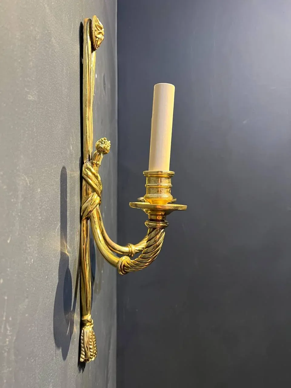 1920\'s Caldwell Gild Bronze Sconces - a Pair