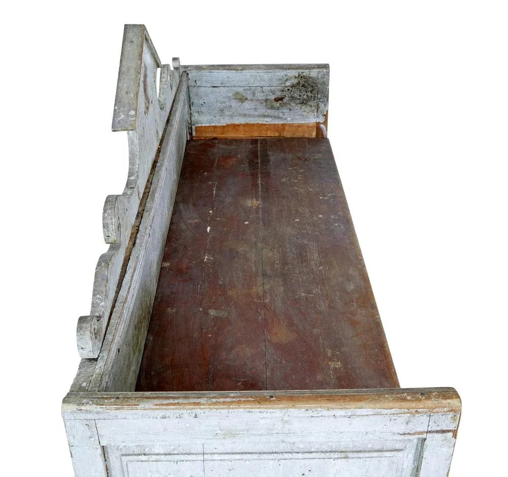 Swedish Gustavian Painted Bench, 1810