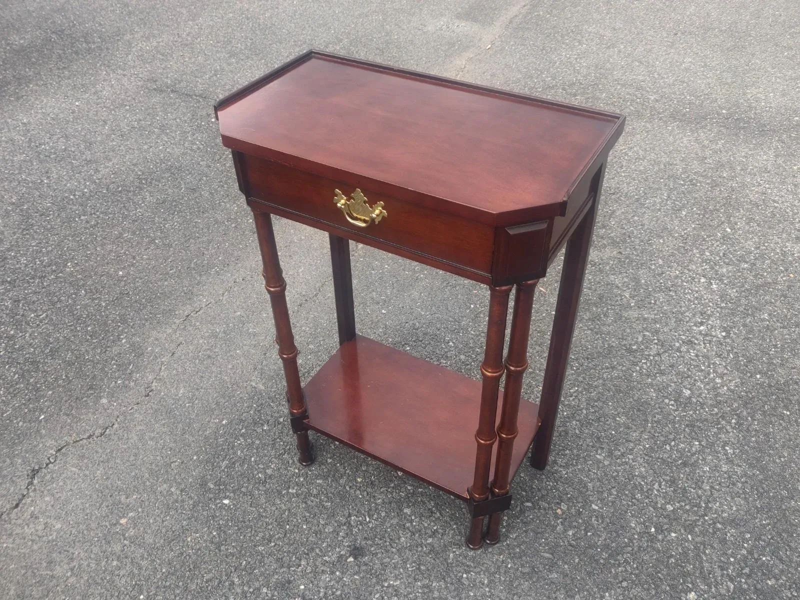 Mid 20th Century Vintage Bombay Company Faux Bamboo Accent