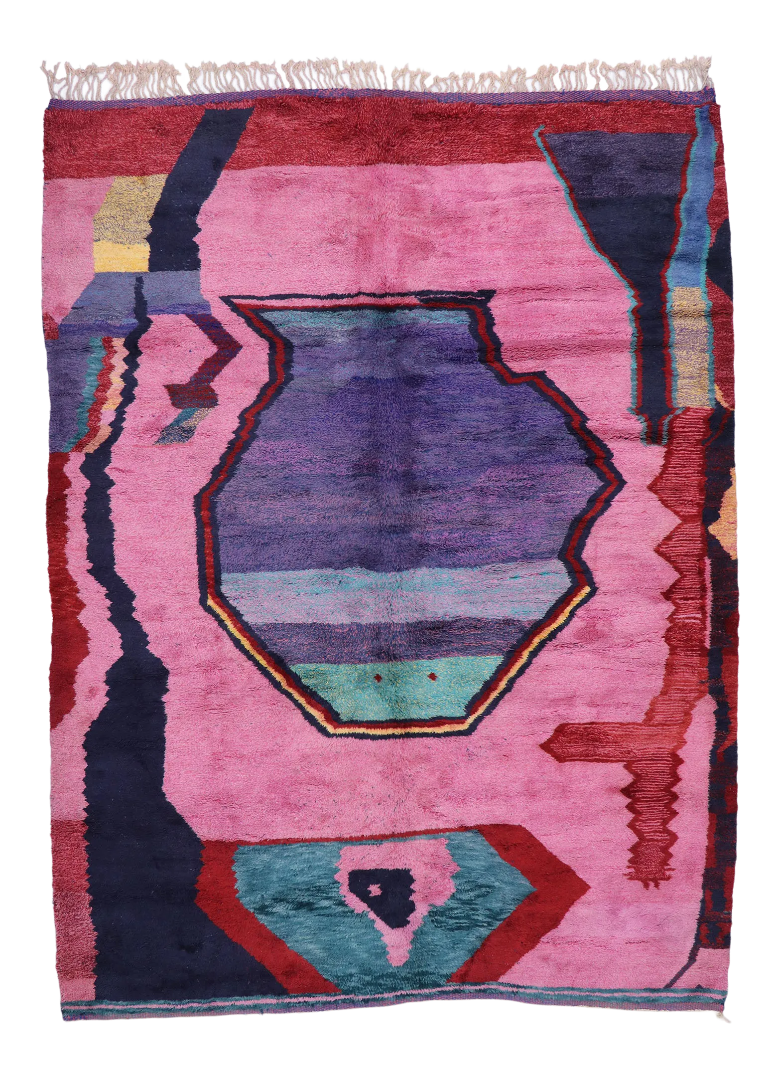 Large Colorful Abstract Moroccan Rug - 10\'01 X 13\'05