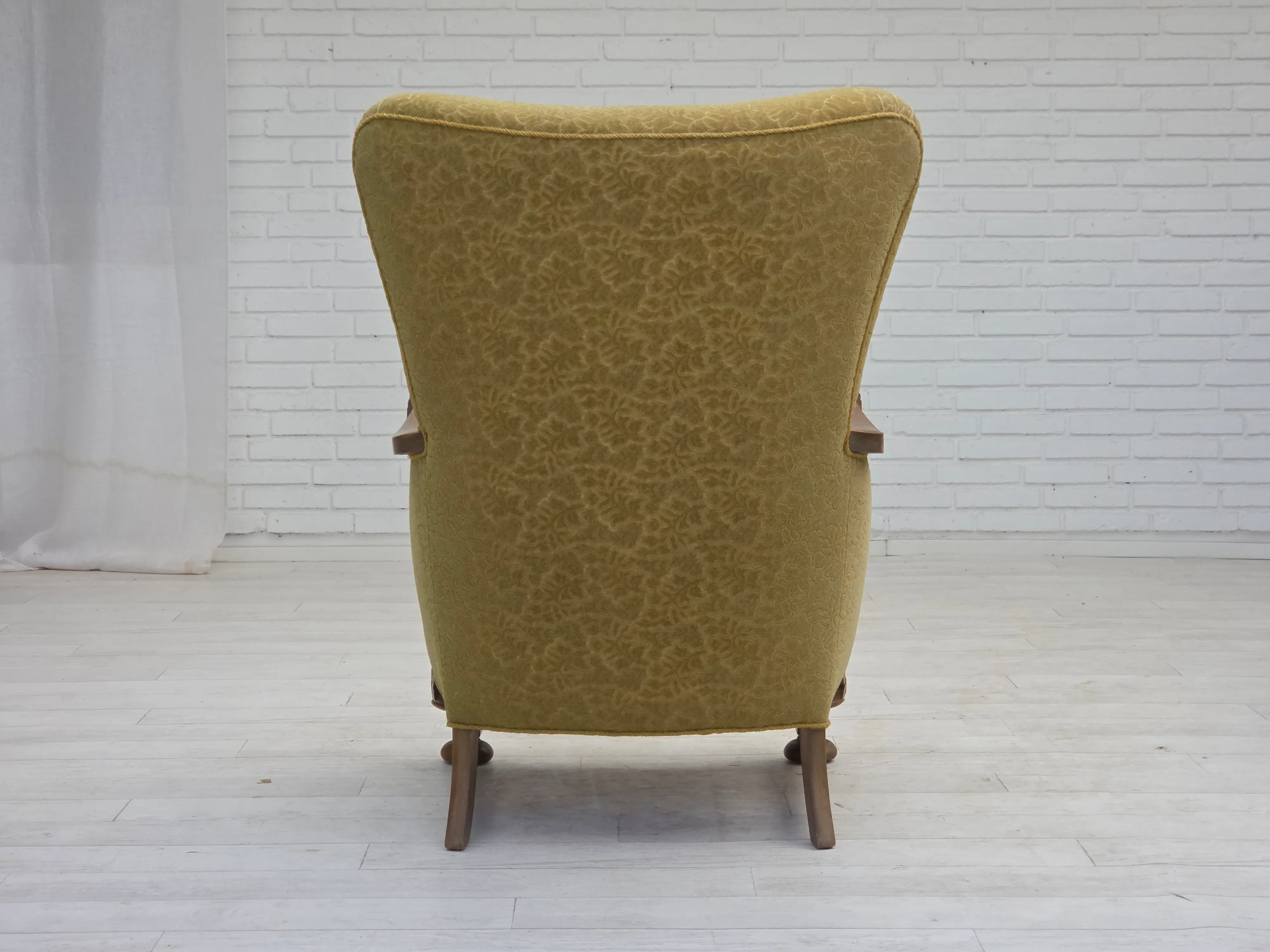 Vintage Danish Highback Lounge Chair, 1960s