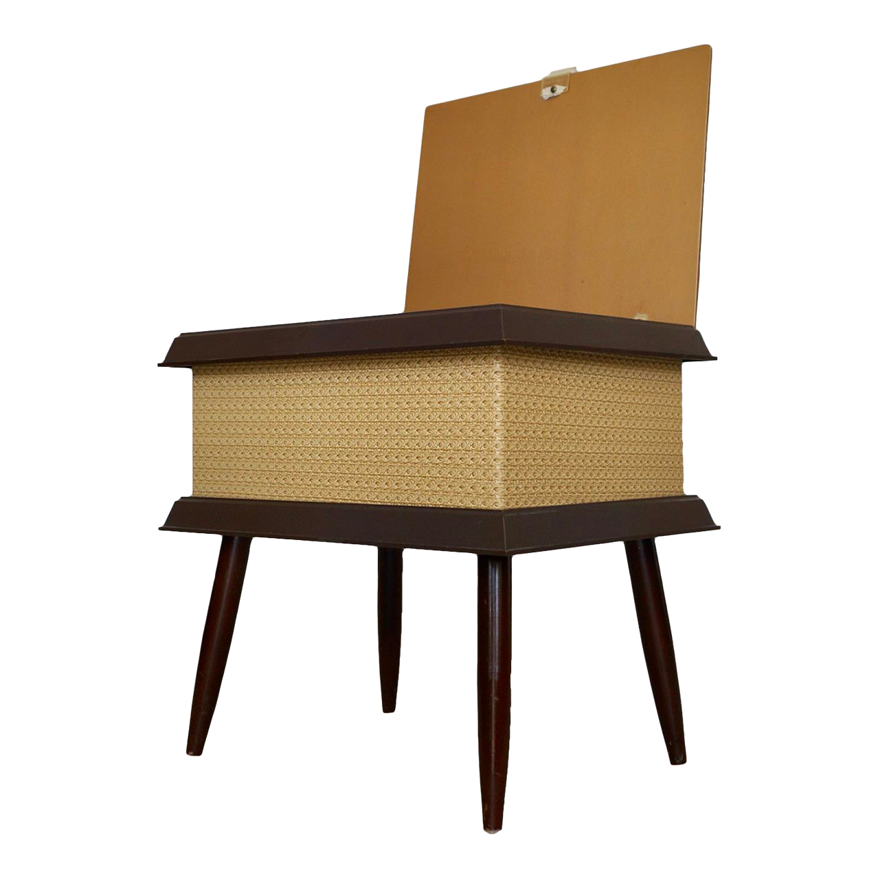 1960's MidCentury Modern Storage Stool Chairish