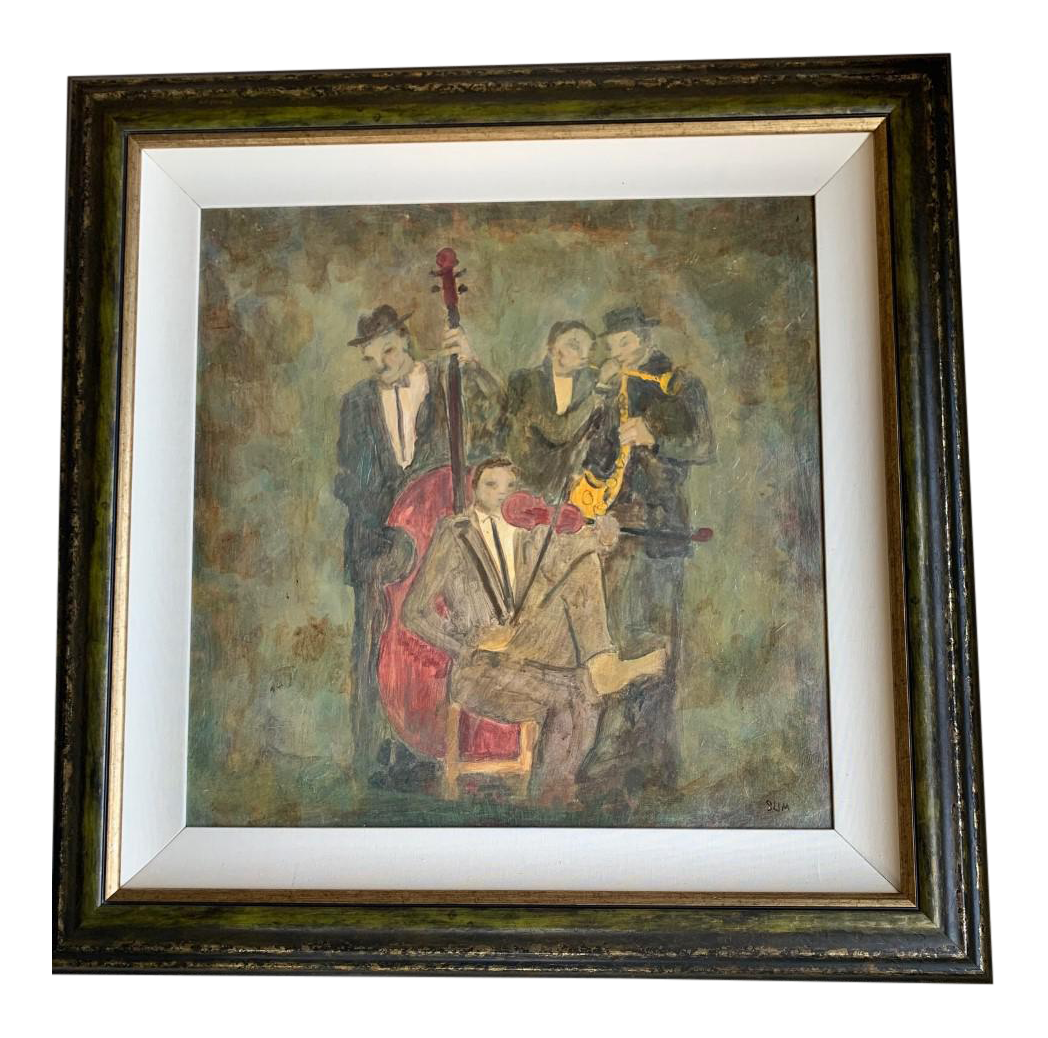 Original Oil by Slim Jazz Painting Chairish