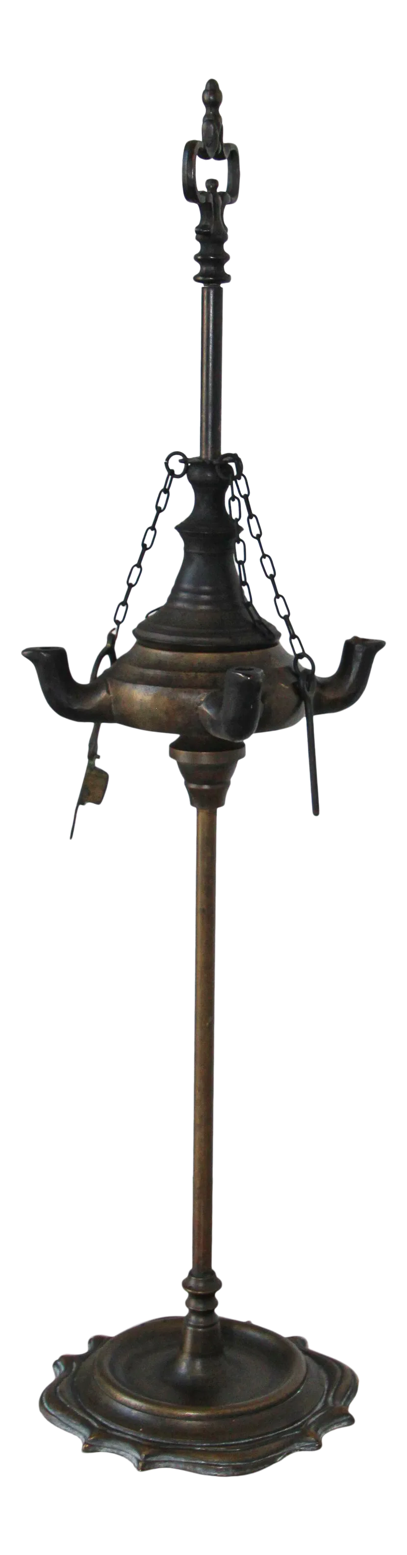 Antique Mughal Rajasthani India Bronze Oil Lamp Chairish