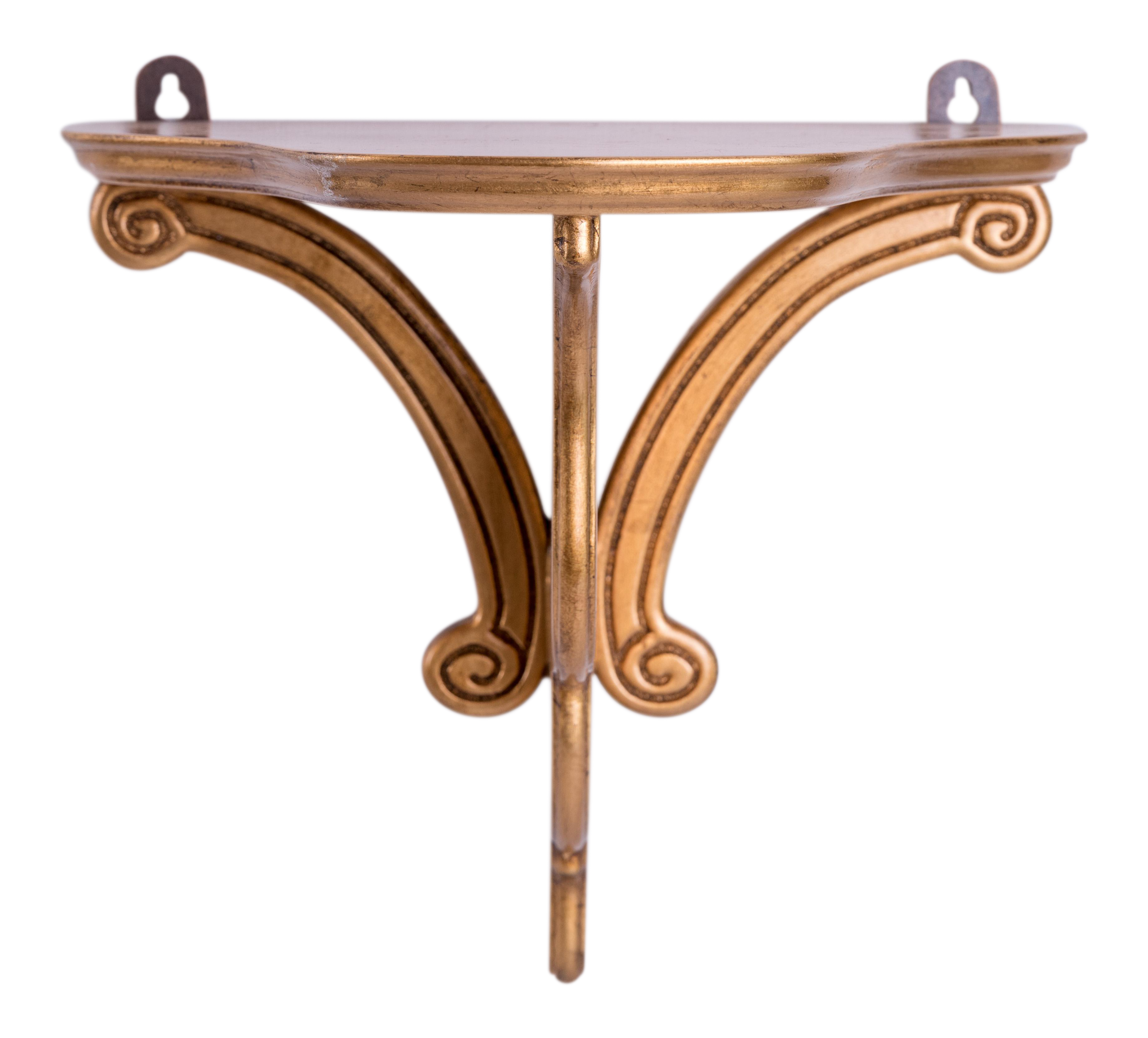 Madcap Cottage Gold Wood Shelf Bracket Chairish