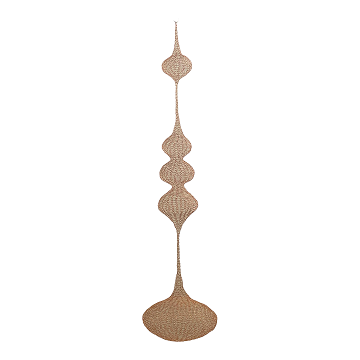 Handmade Copper Wire Sculpture Inspired by the Hand Woven Wire