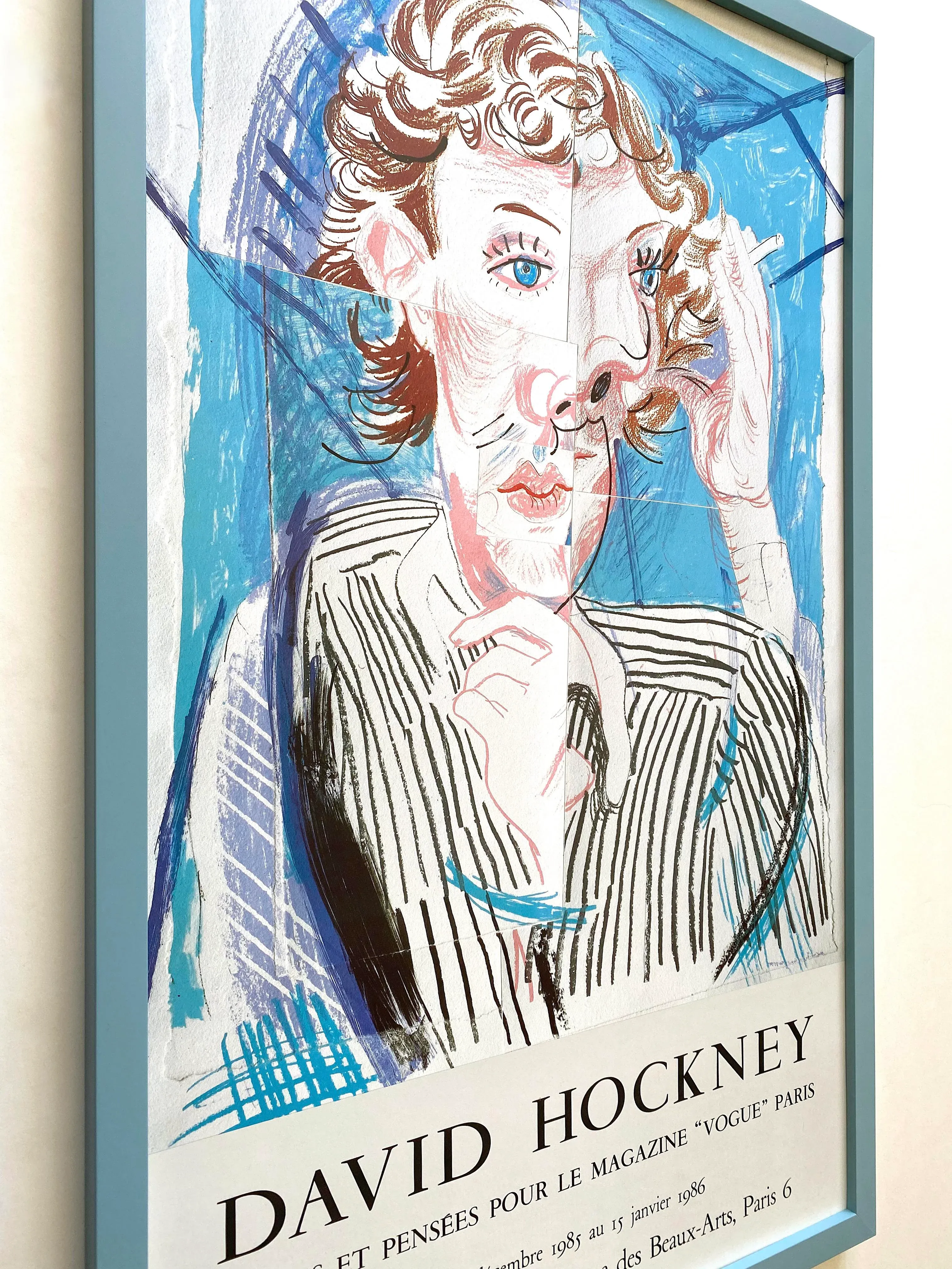 1980 David Hockney Celia,Paris ビンテージポスター David Hockney Vintage 1985 Pop Art Lithograph Print 