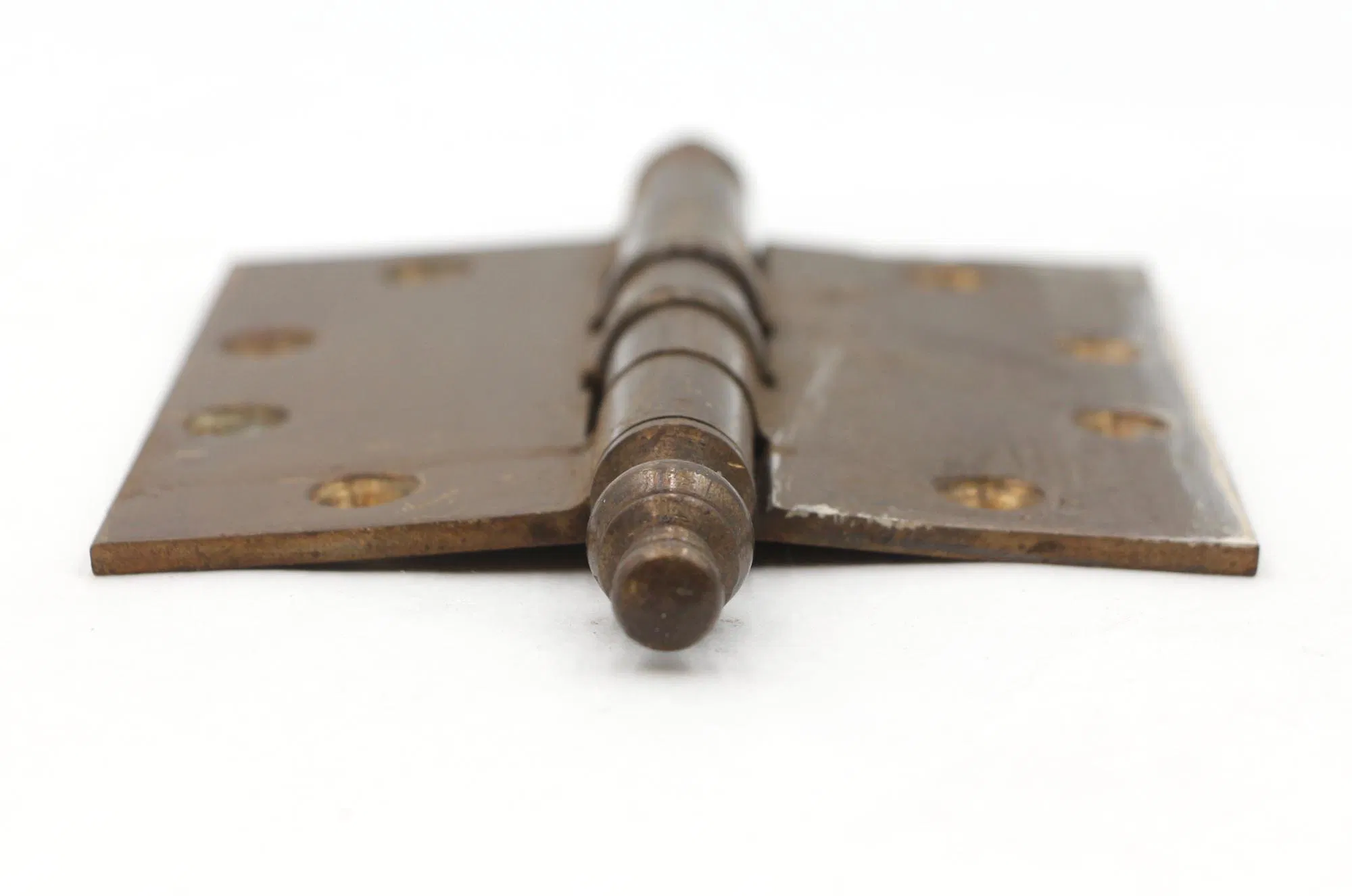Mid 20th Century Geo B. Henne Brass 4.5 X 4.5 In. Ball Bearing Butt Door Hinge