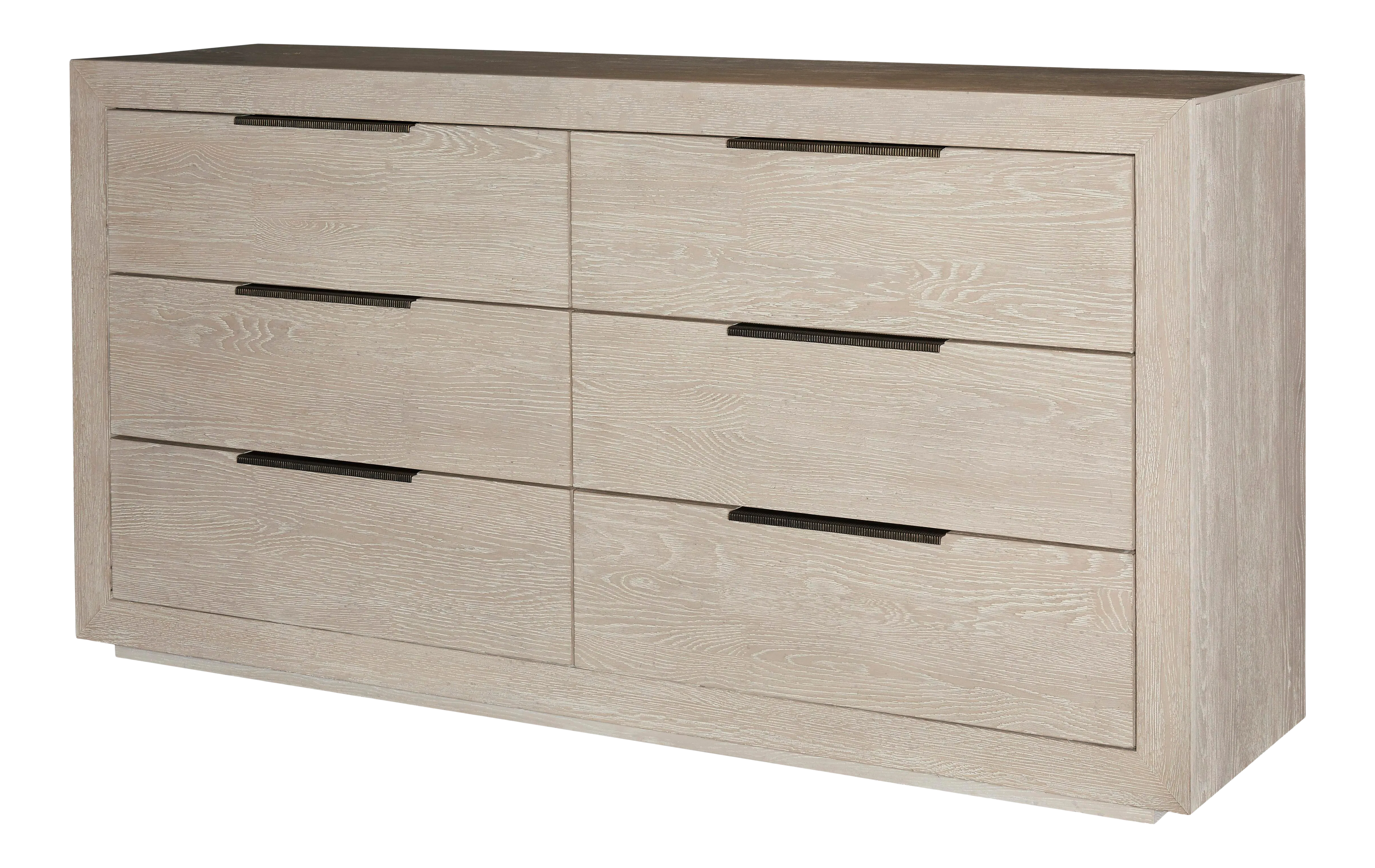 Modern Huston Beige Lowboy Dresser, | Chairish