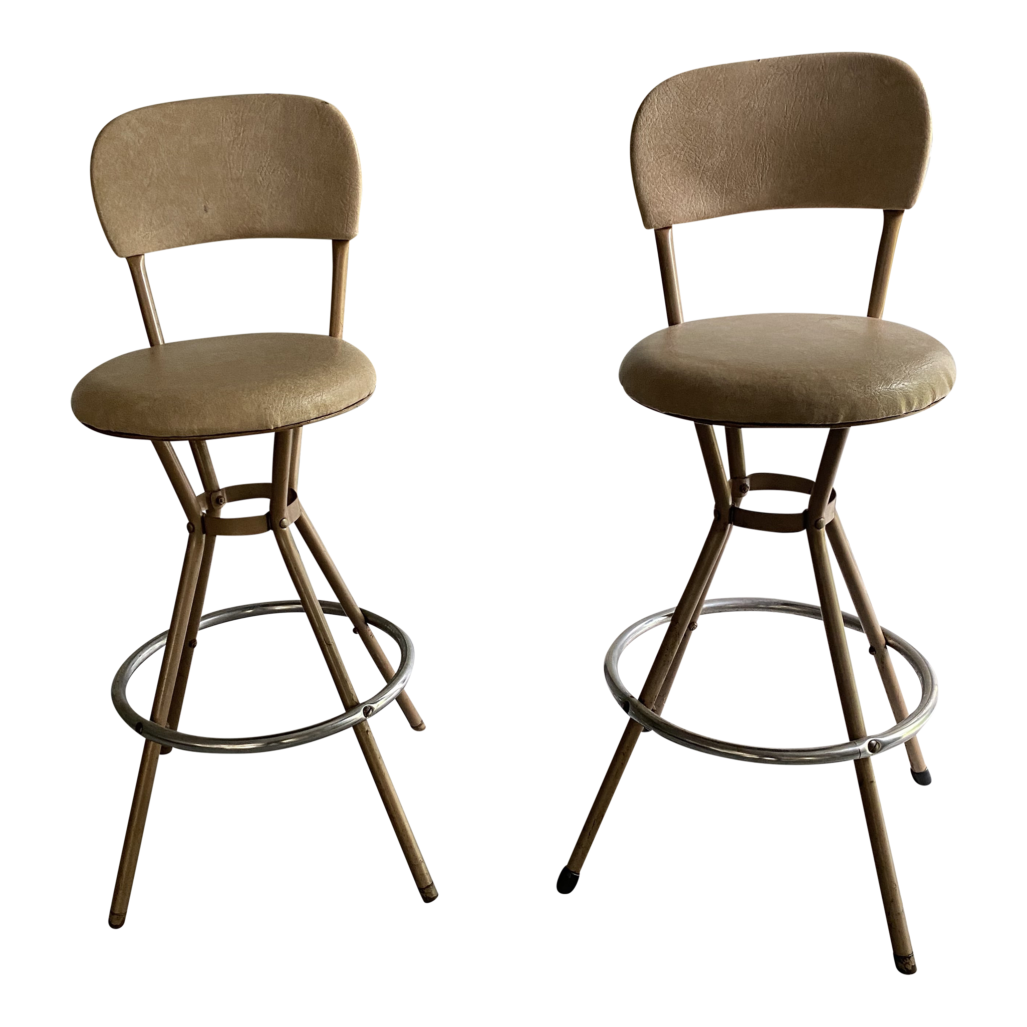 MidCentury Modern Cosco Swivel Bar Stools a Pair Chairish